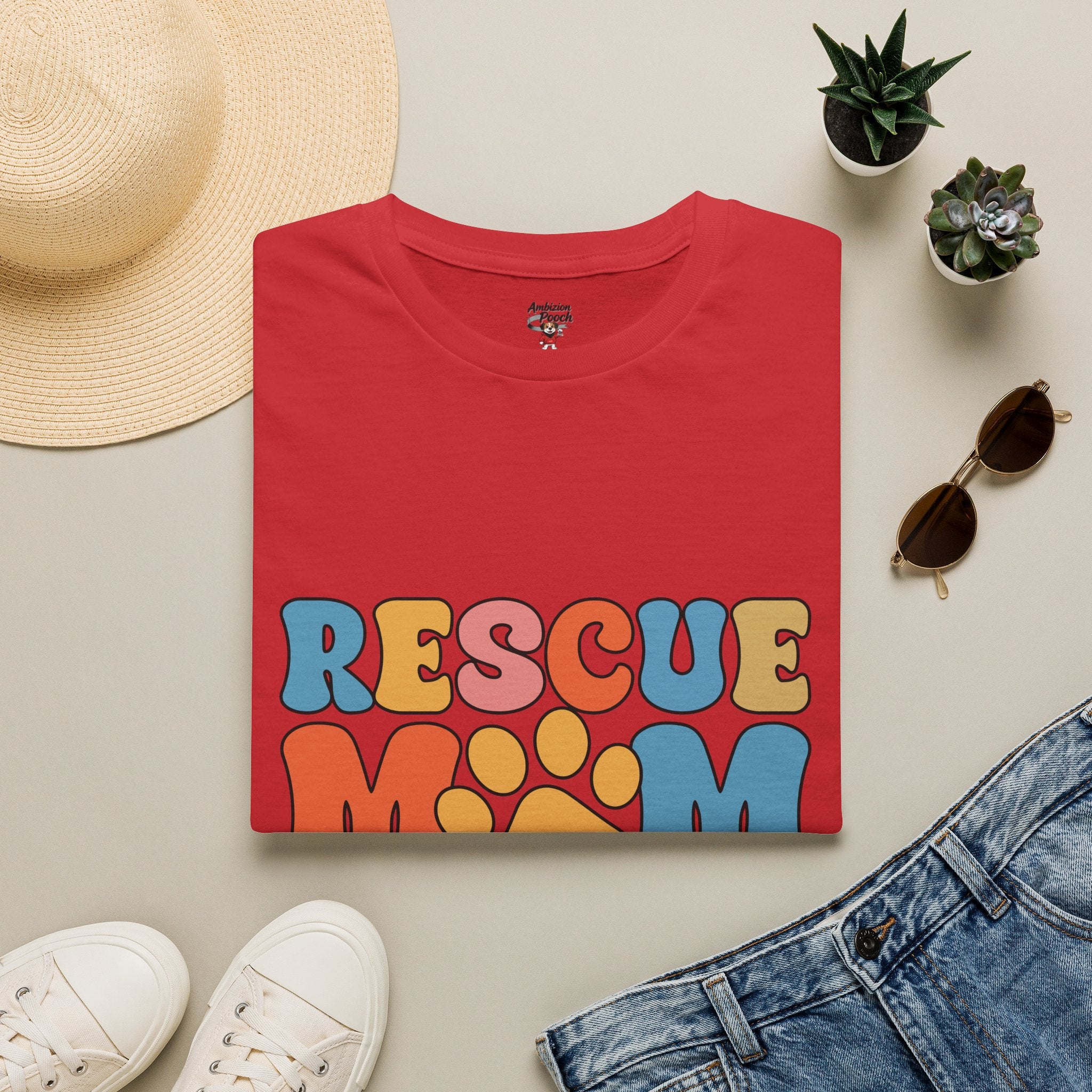 Rescue Mom Unisex Softstyle T-Shirt