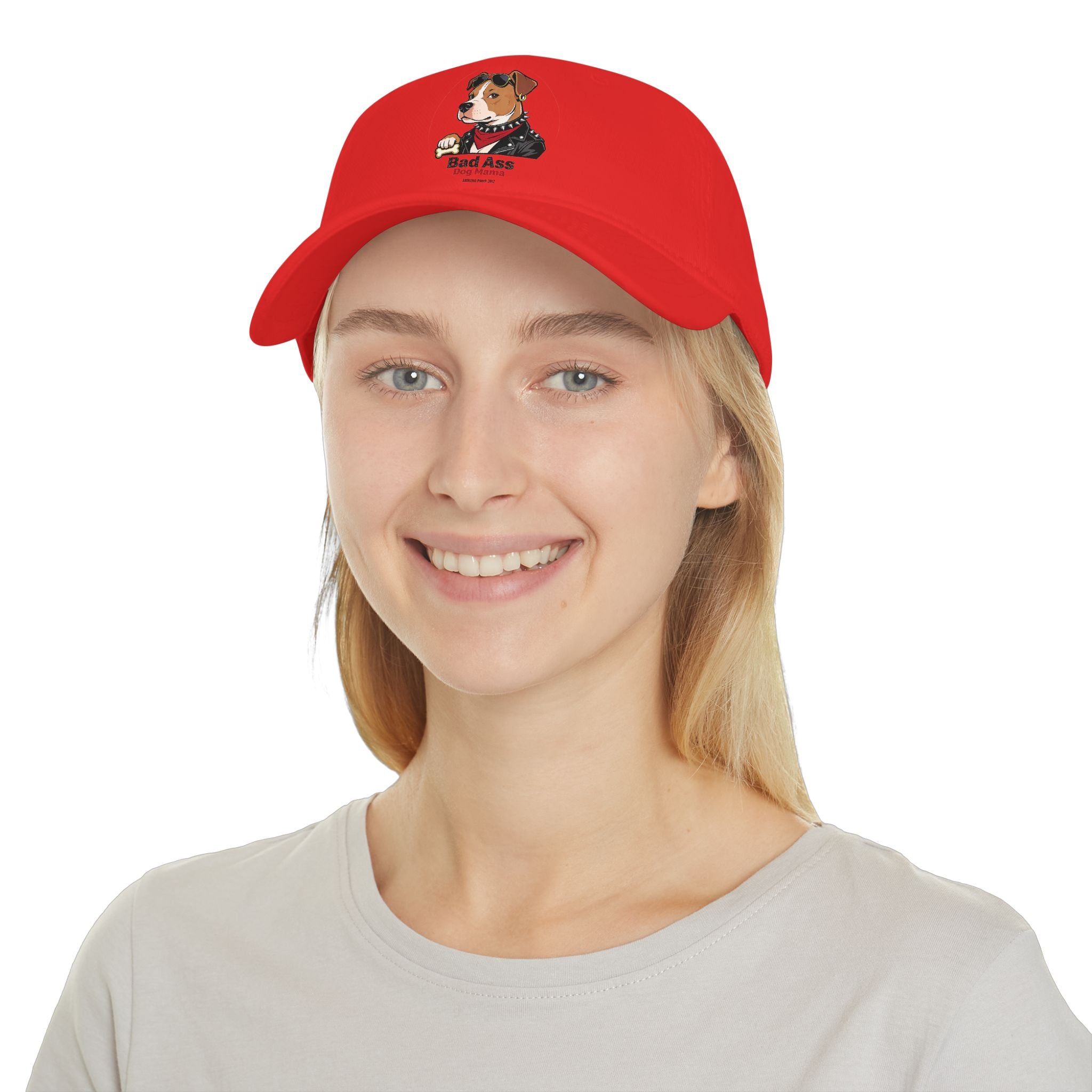 Bad Ass Dog Mama Low Profile Baseball Cap