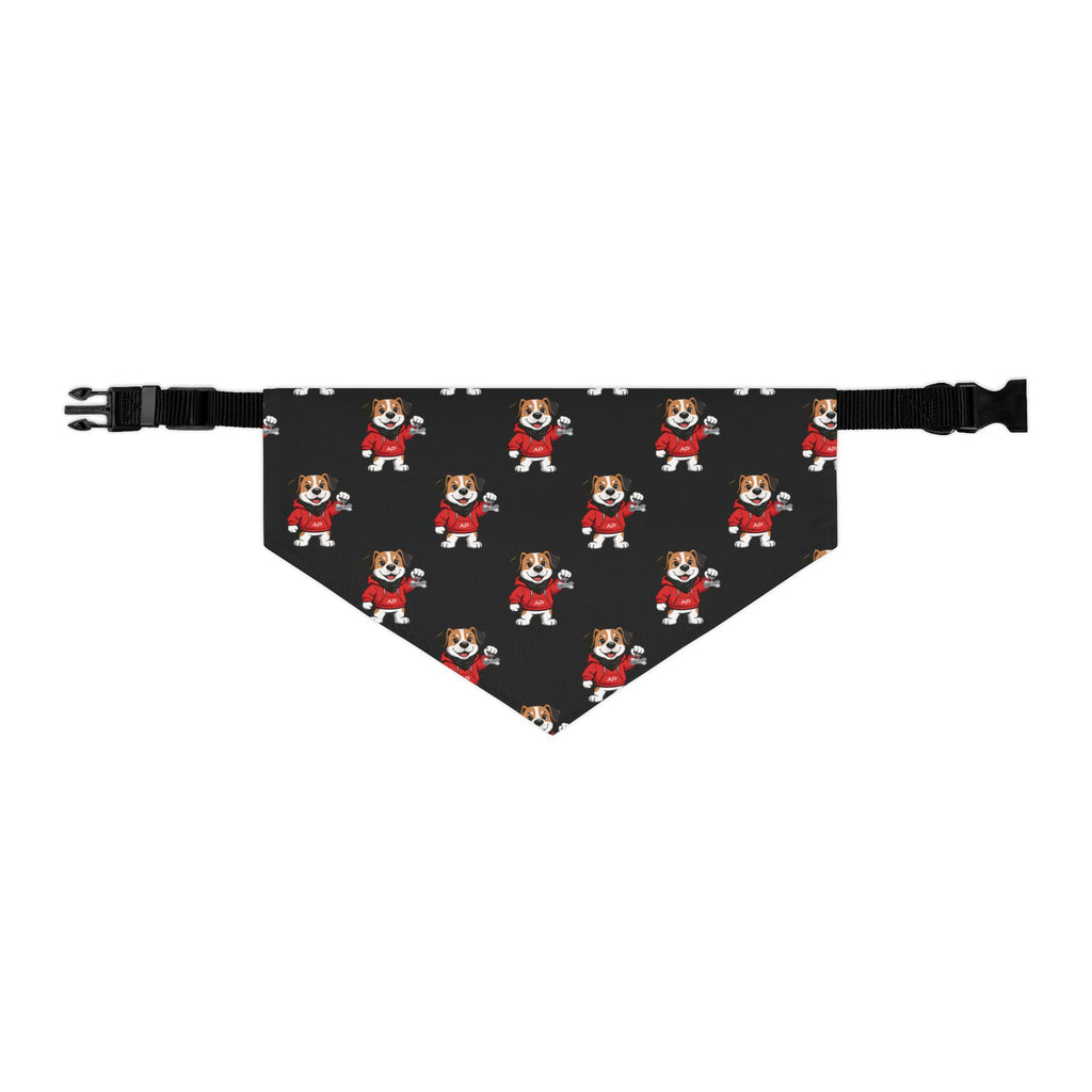 Ambizion Pooch Signature Monogram Bandana Collar Black