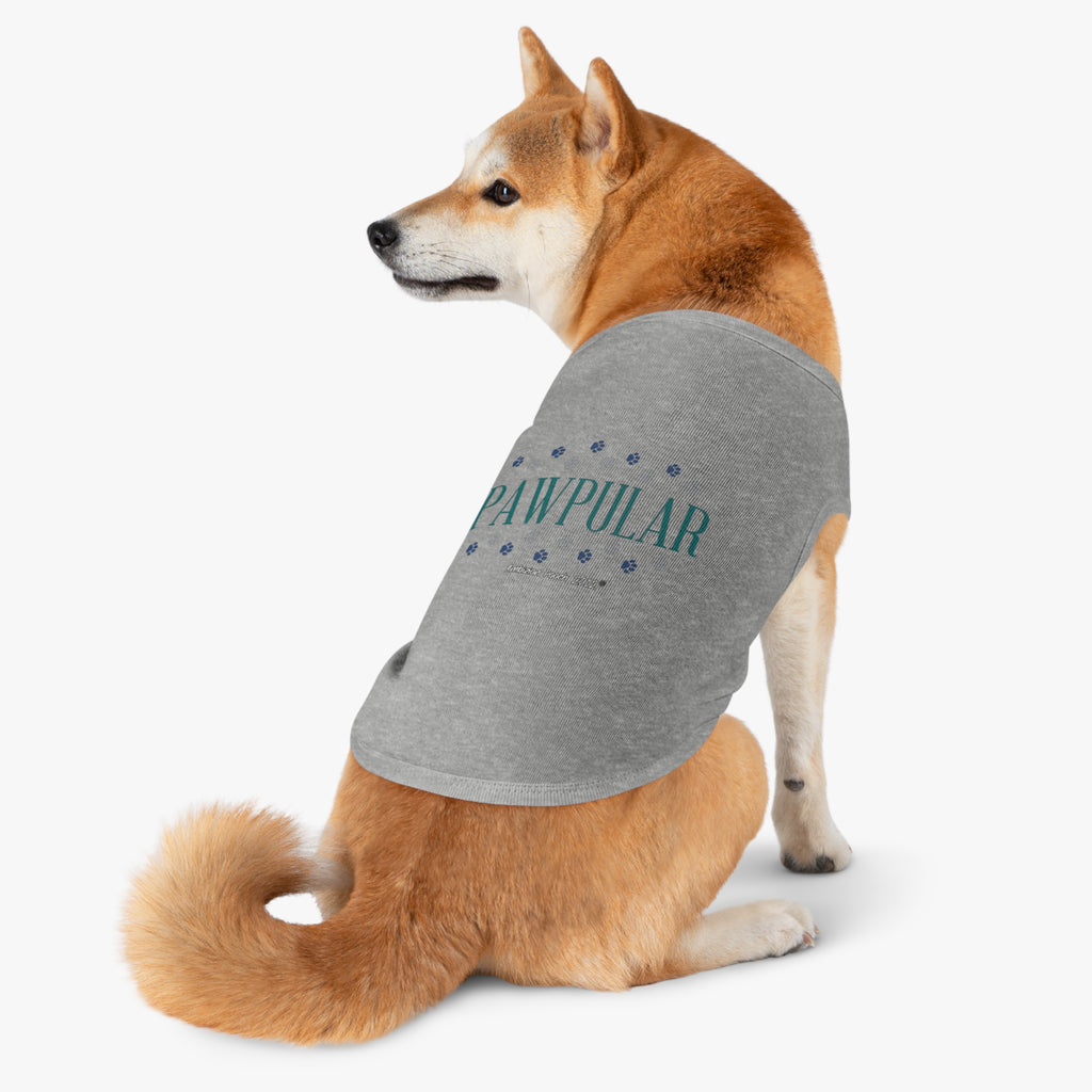 "Pawpular" Doggy Tank Top — "Invisible" (Pet & Parent Matching)