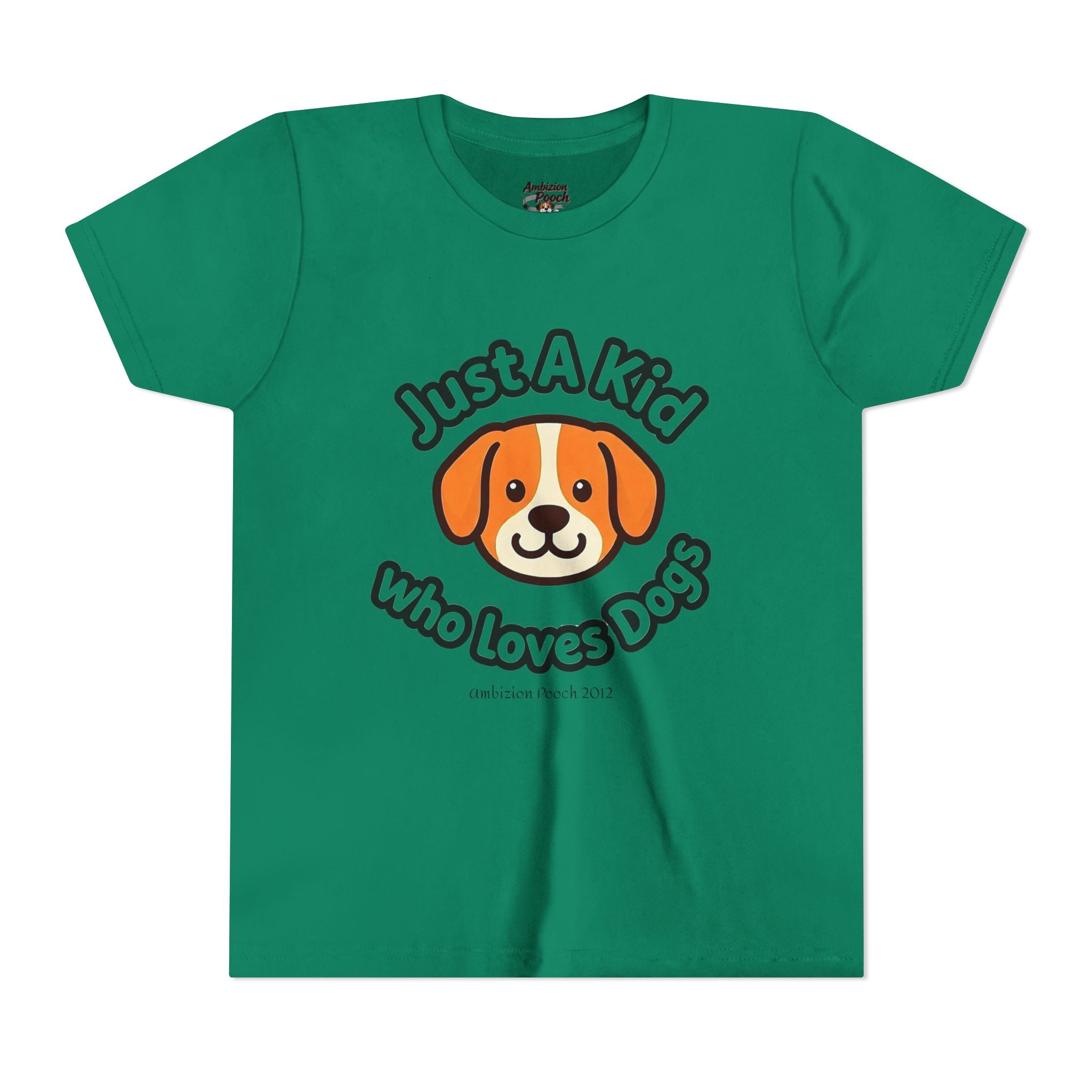 "Just A Kid Who Loves Dogs" Kids Tee
