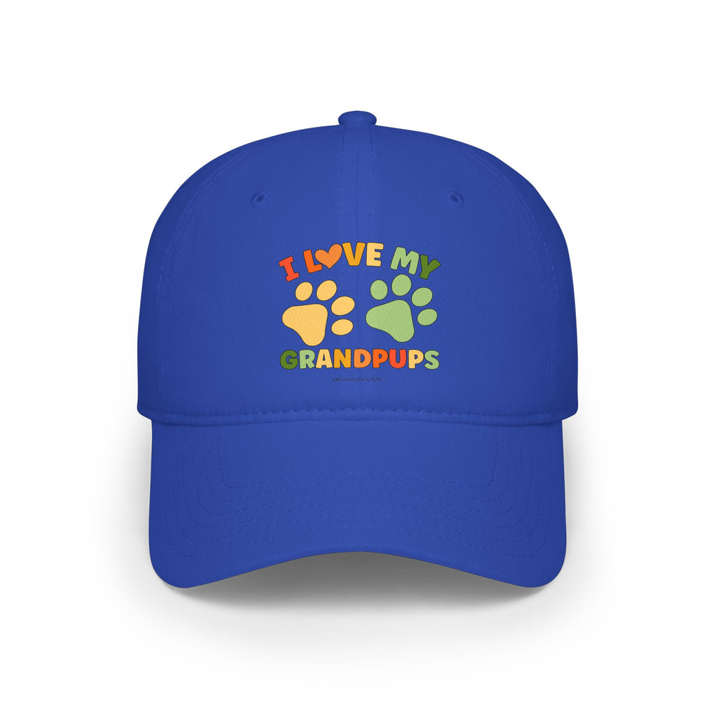 I Love My Grandpups Low Profile Baseball Cap