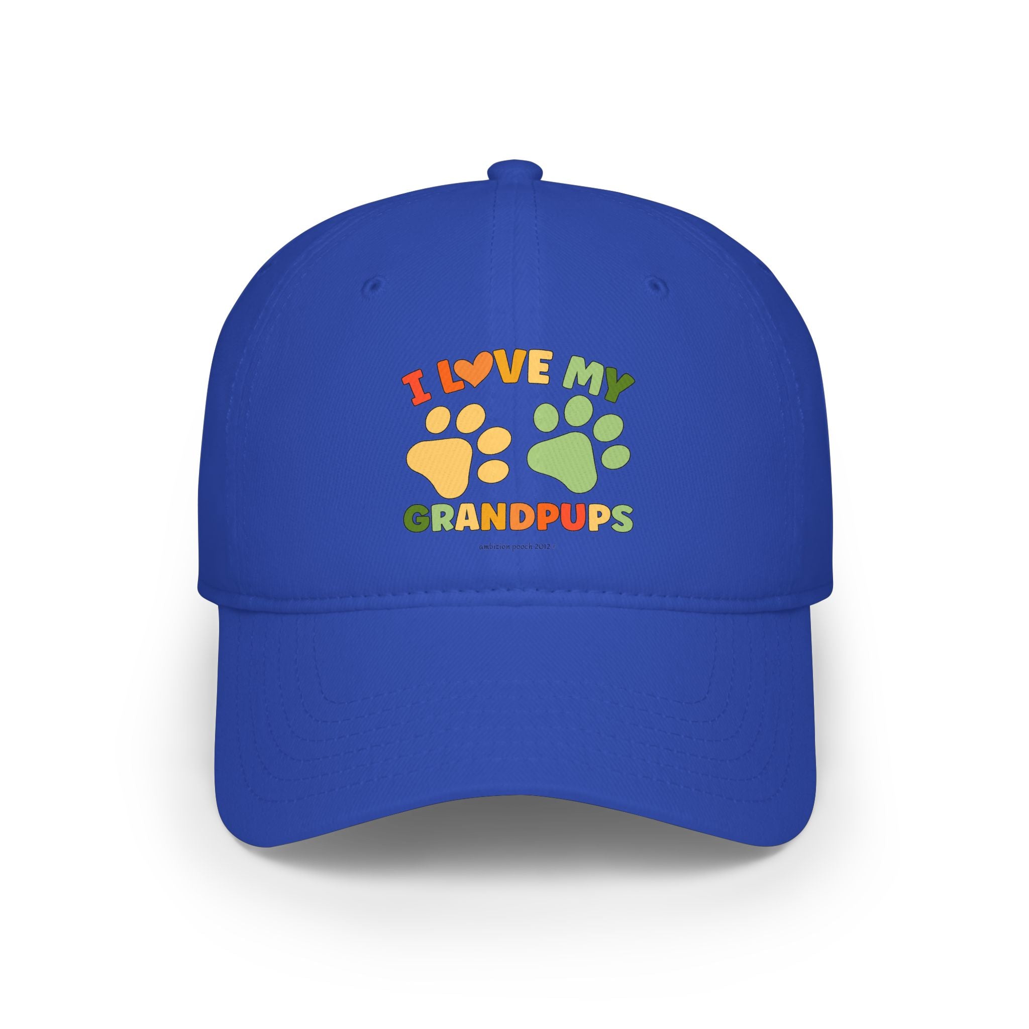 I Love My Grandpups Low Profile Baseball Cap