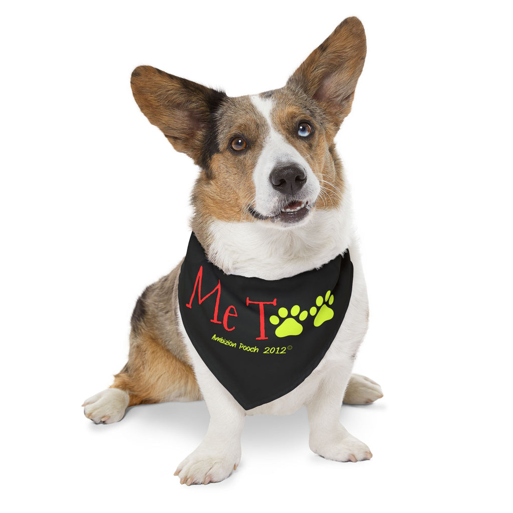Pet Bandana Collar — Doggy Me Too "I Need Emotional Support" Matching Pet & Parent