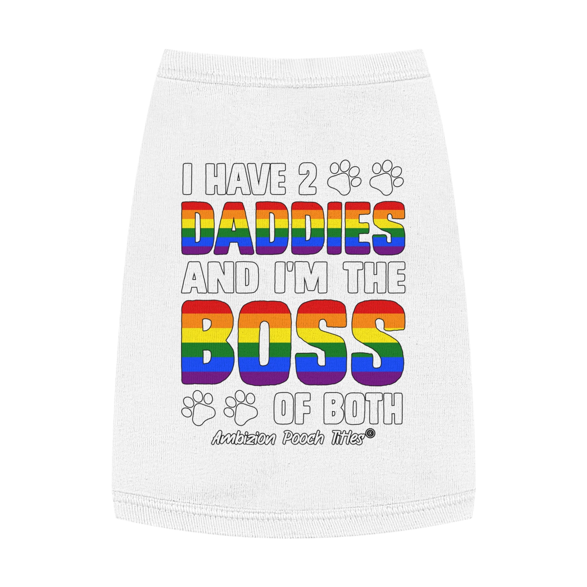 I Have 2 Daddies Doggy Tank Top (LGBTQ)