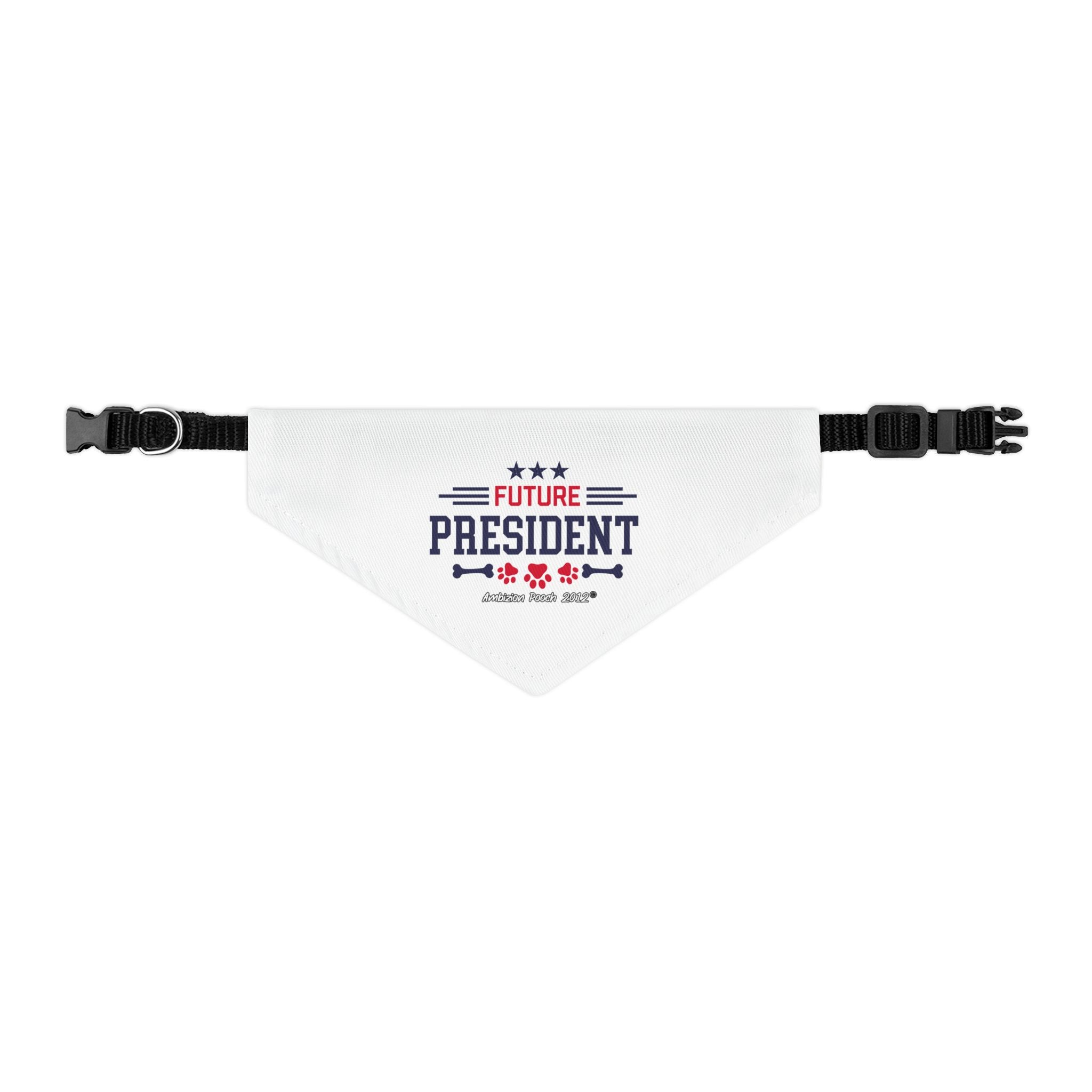 "Future President" Pet Bandana Collar — Doggy Parent "Future Vice President" Matching Pet & Parent