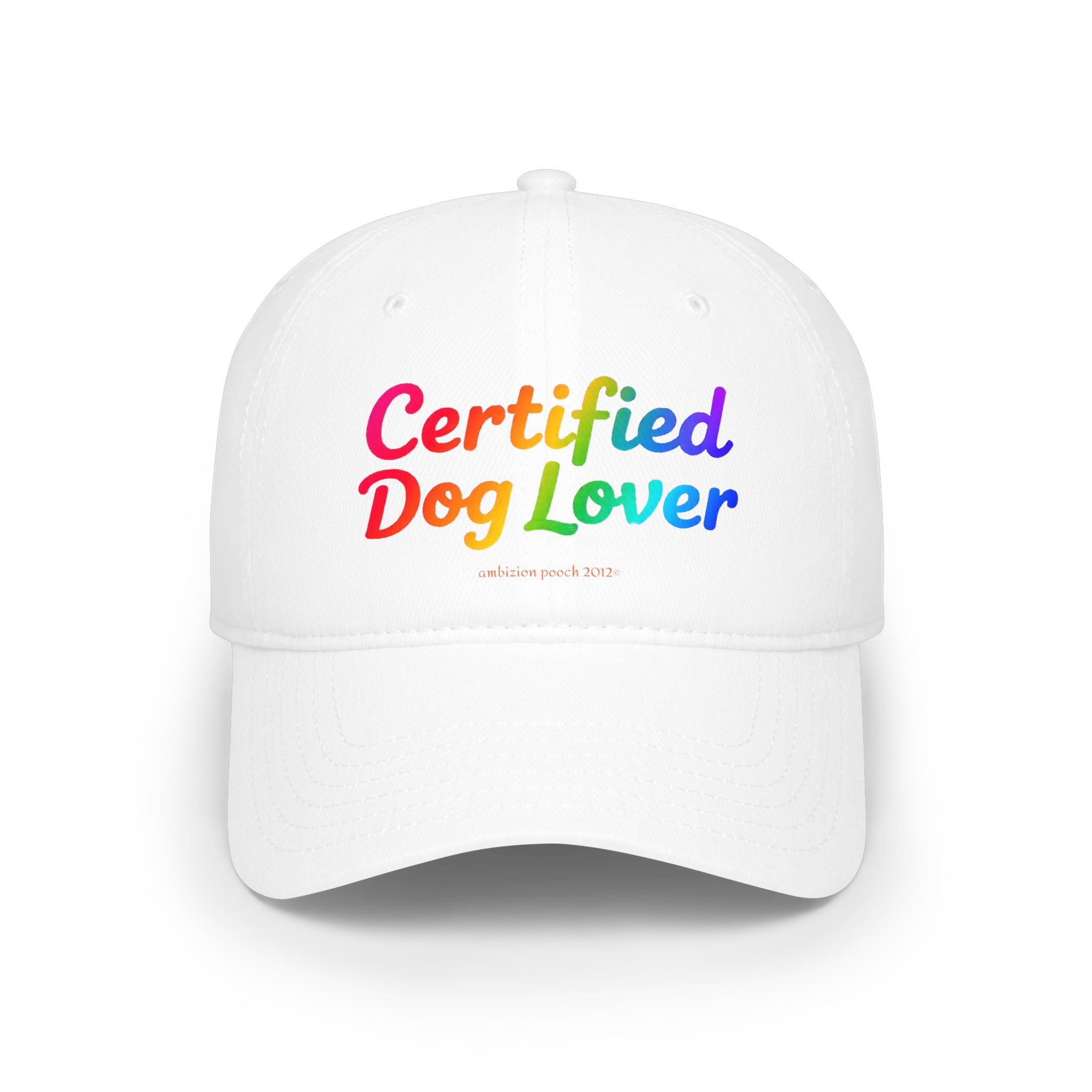 Certified Dog Lover Low Profile Baseball Cap