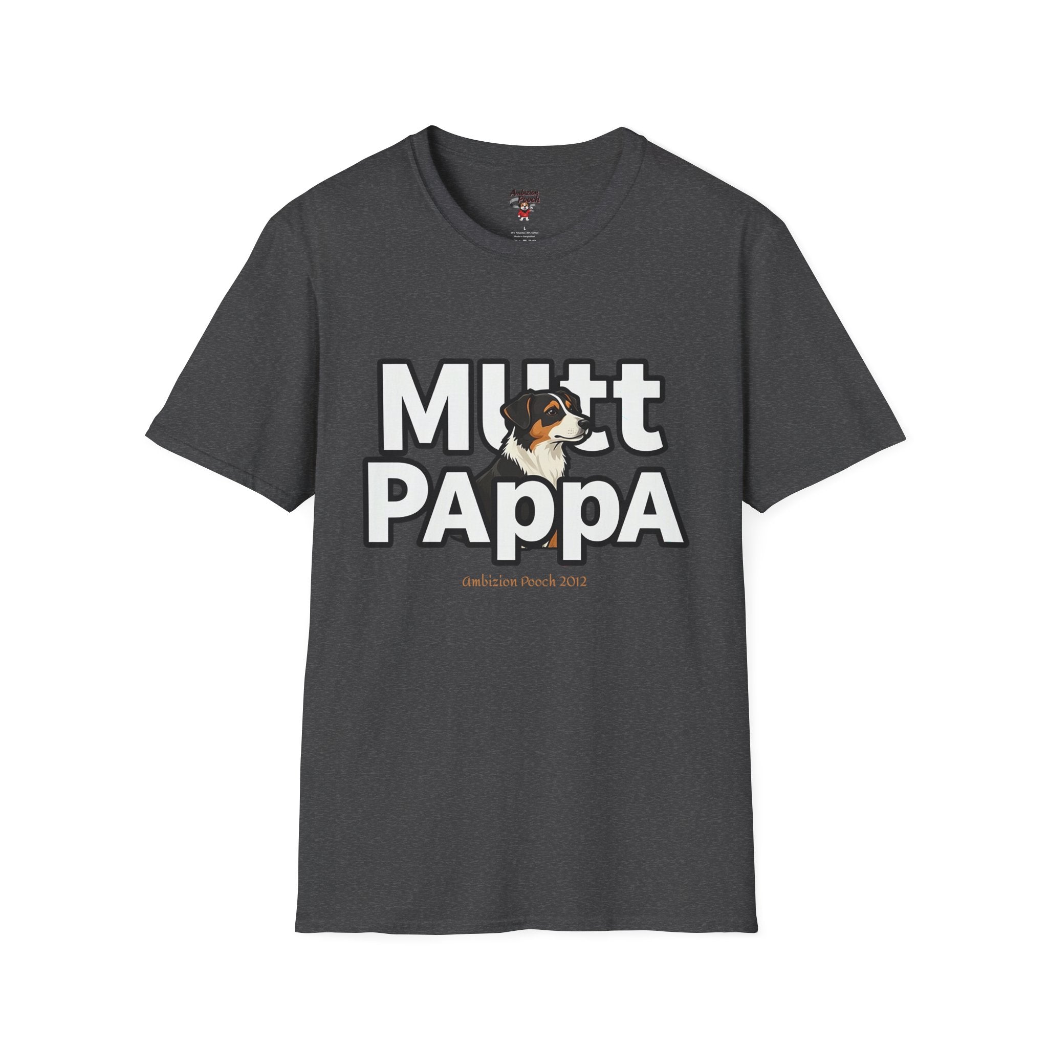 Mutt Pappa Unisex Softstyle T-Shirt (All Dogs)