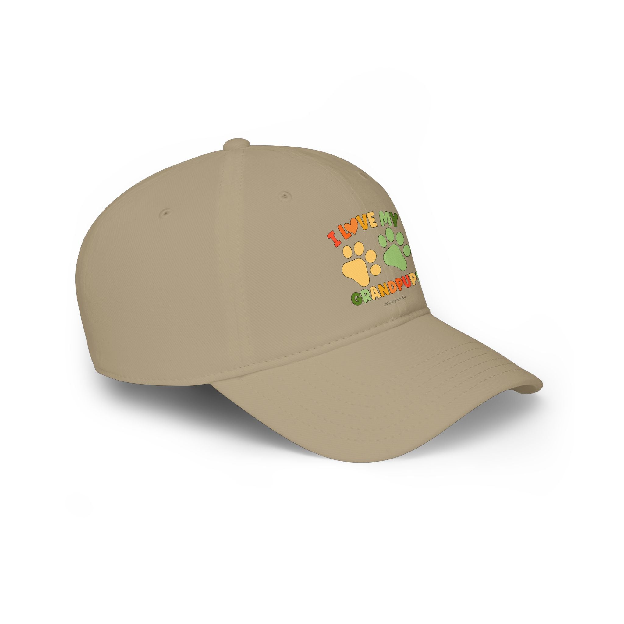 I Love My Grandpups Low Profile Baseball Cap
