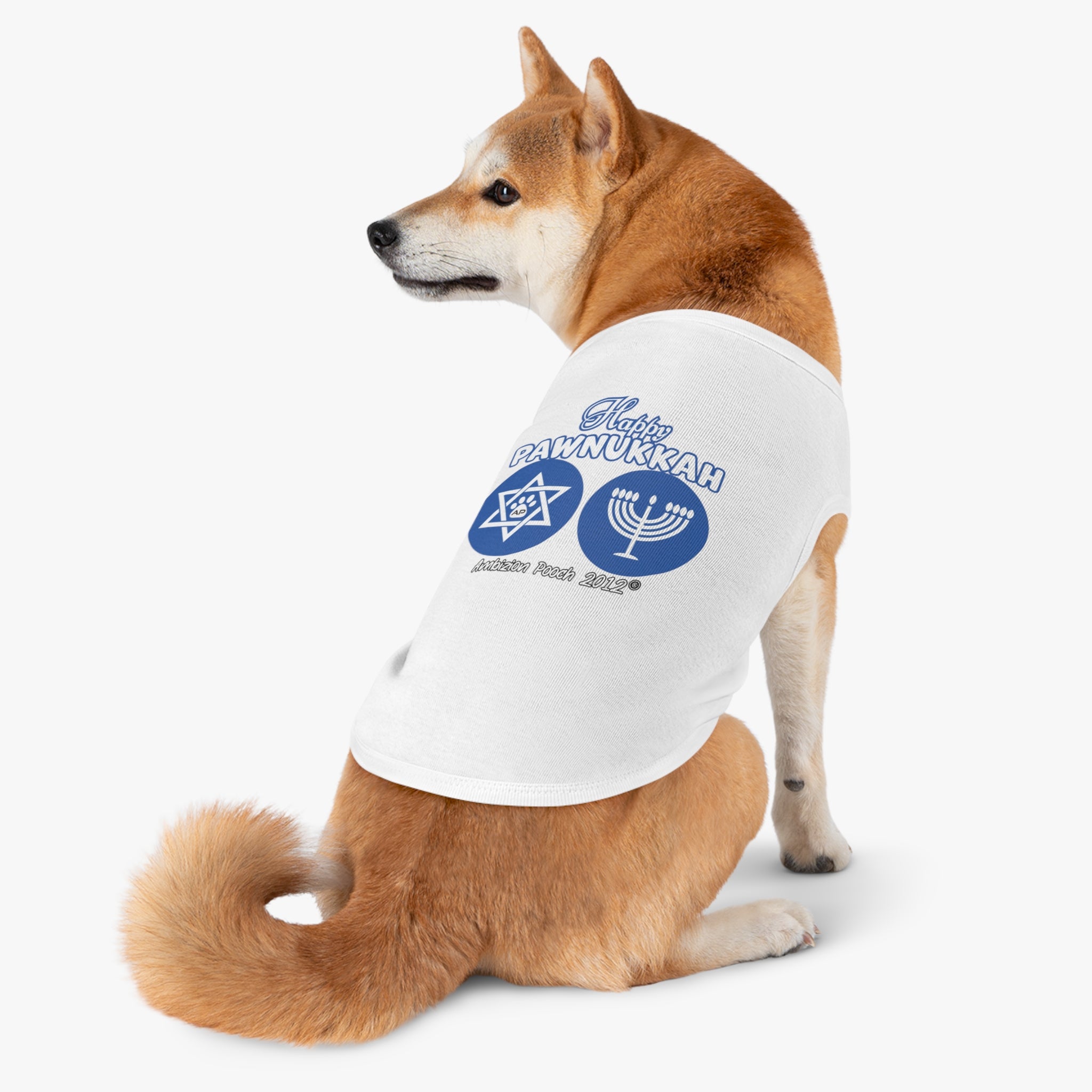 "Happy Pawnukkah" Hannukah Doggy Tank Top