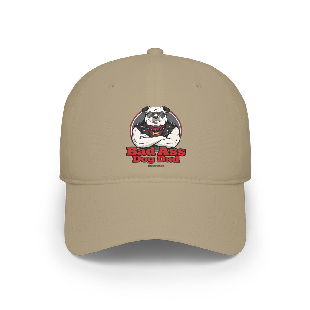 Bad Ass Dog Dad Low Profile Baseball Cap