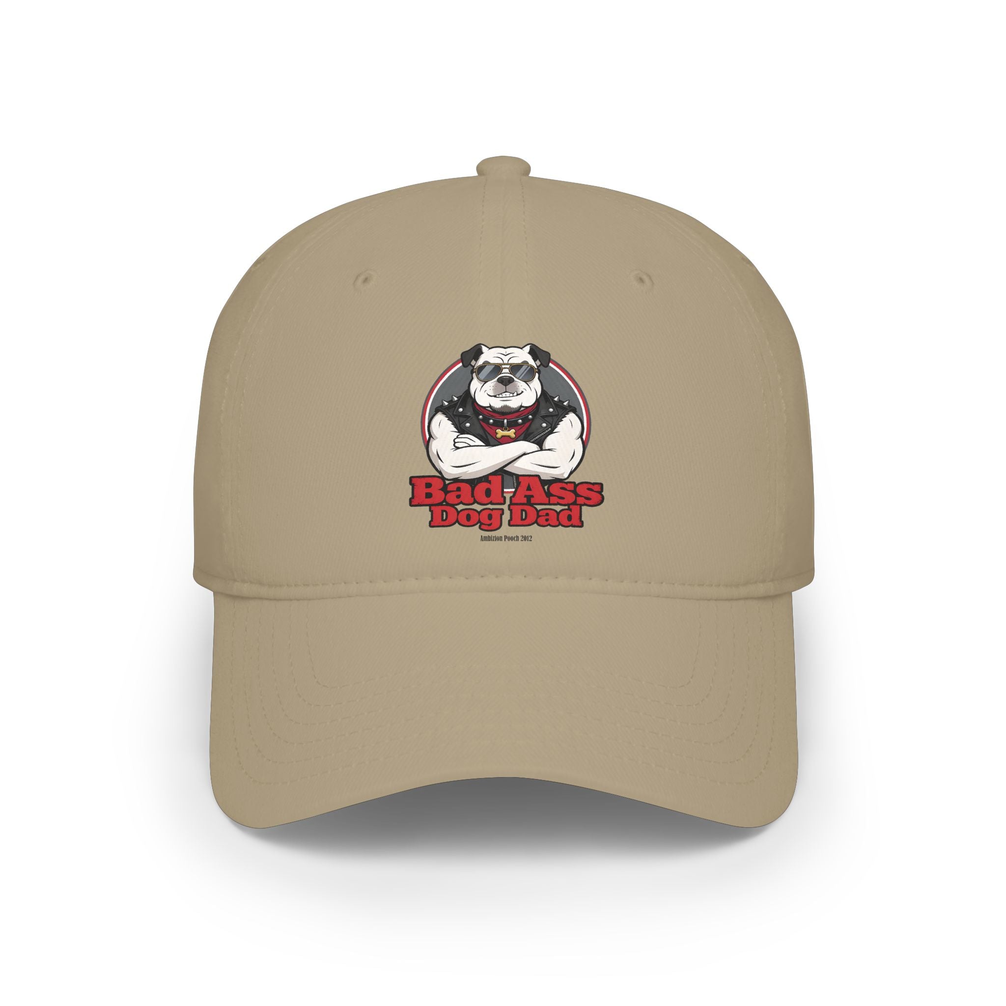 Bad Ass Dog Dad Low Profile Baseball Cap