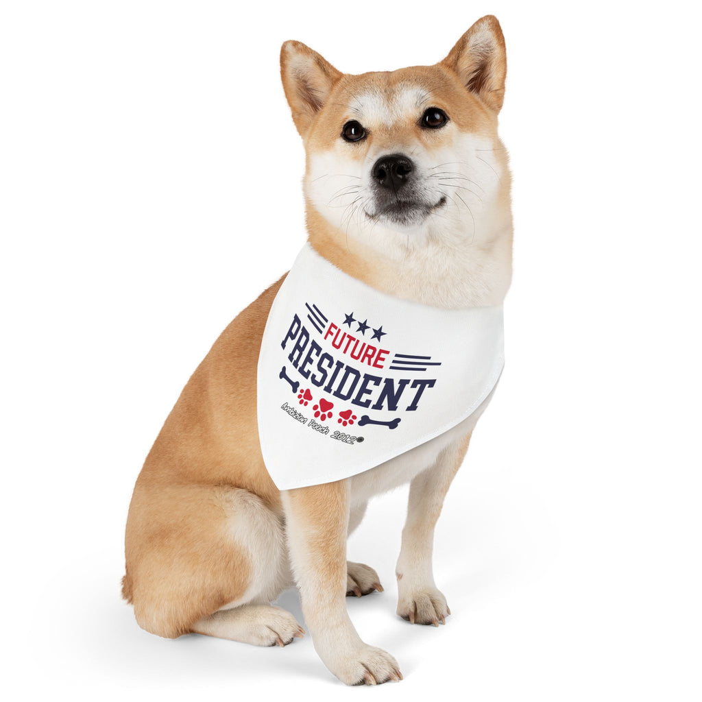 "Future President" Pet Bandana Collar — Doggy Parent "Future Vice President" Matching Pet & Parent