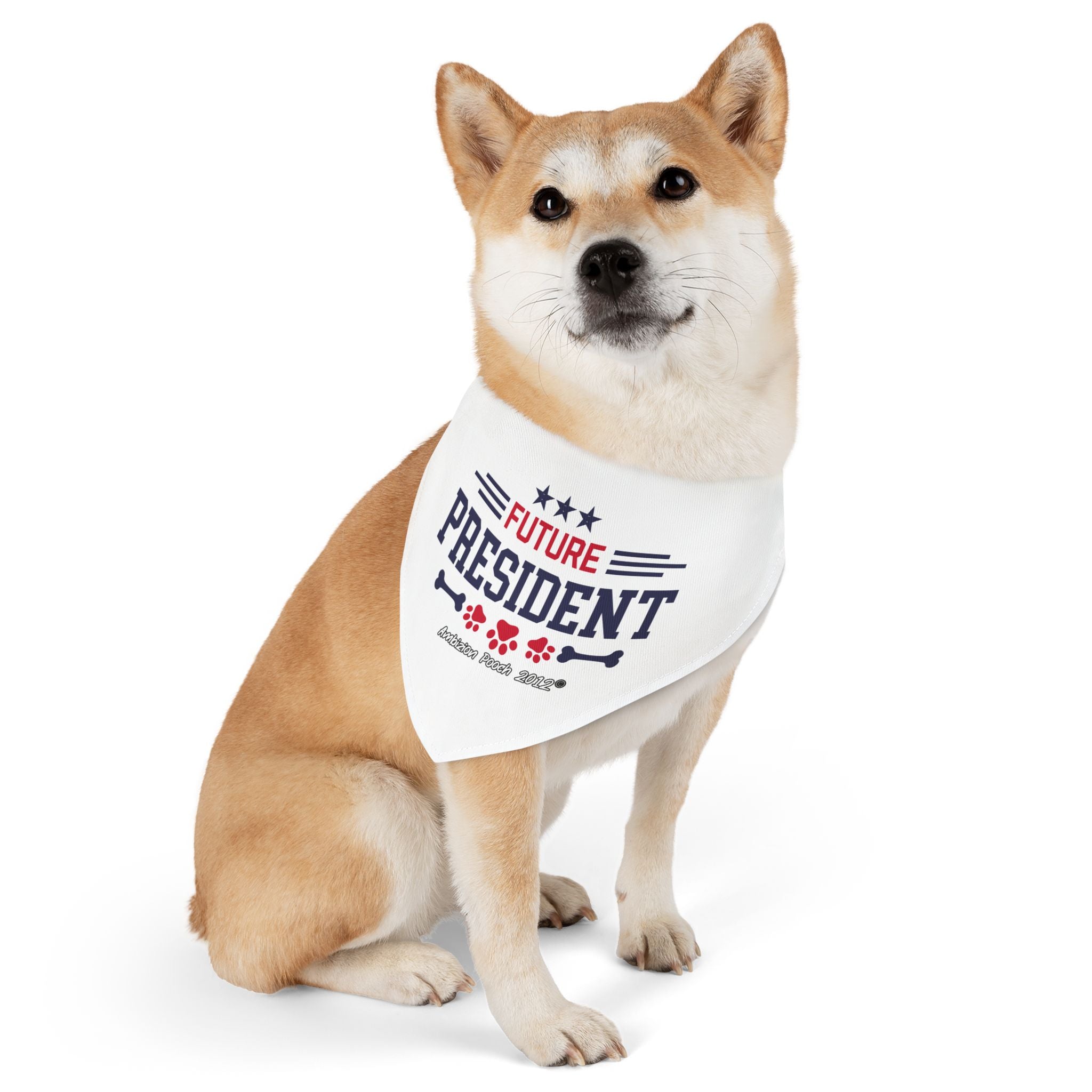 "Future President" Pet Bandana Collar — Doggy Parent "Future Vice President" Matching Pet & Parent