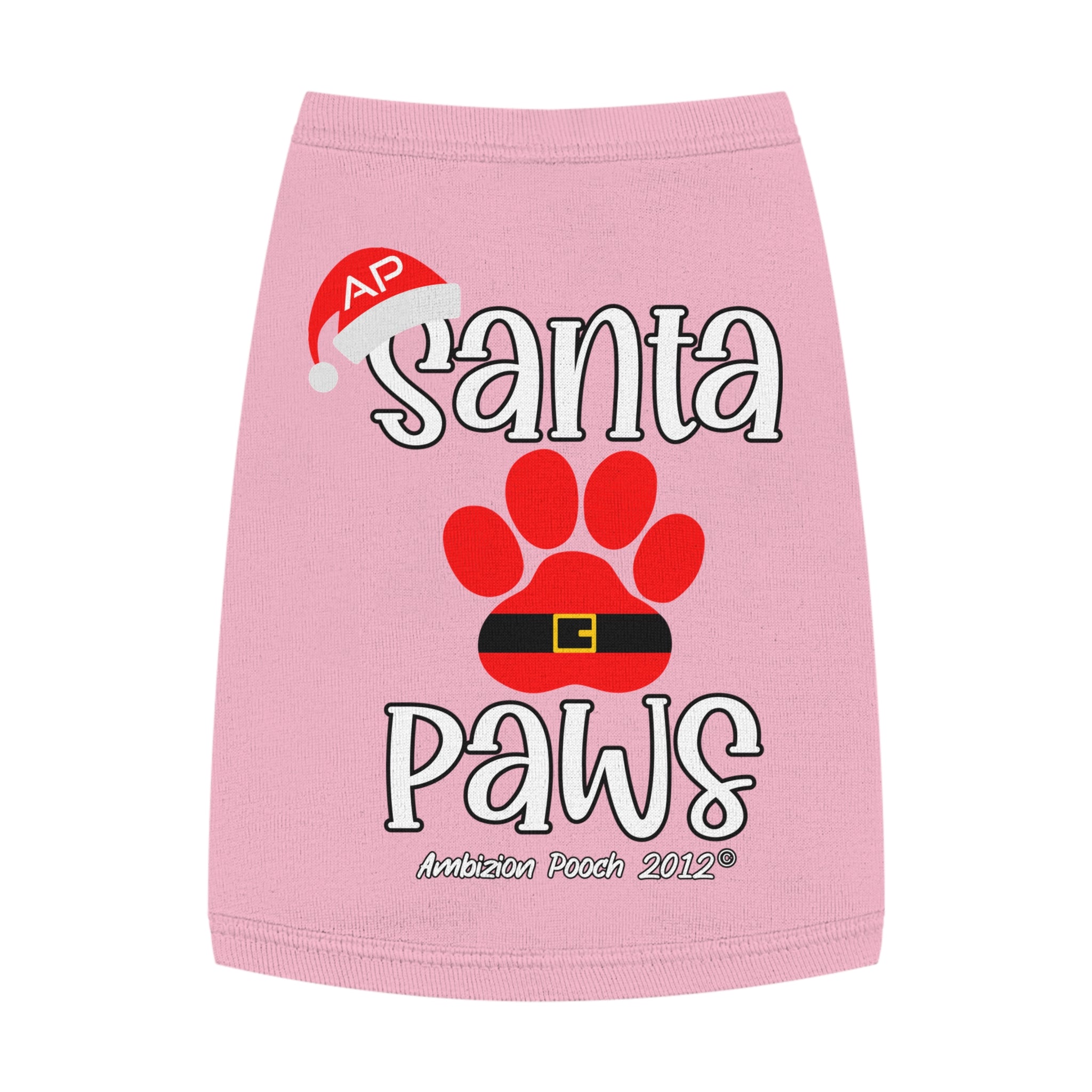 "Santa Paws" Christmas Doggy Tank Top