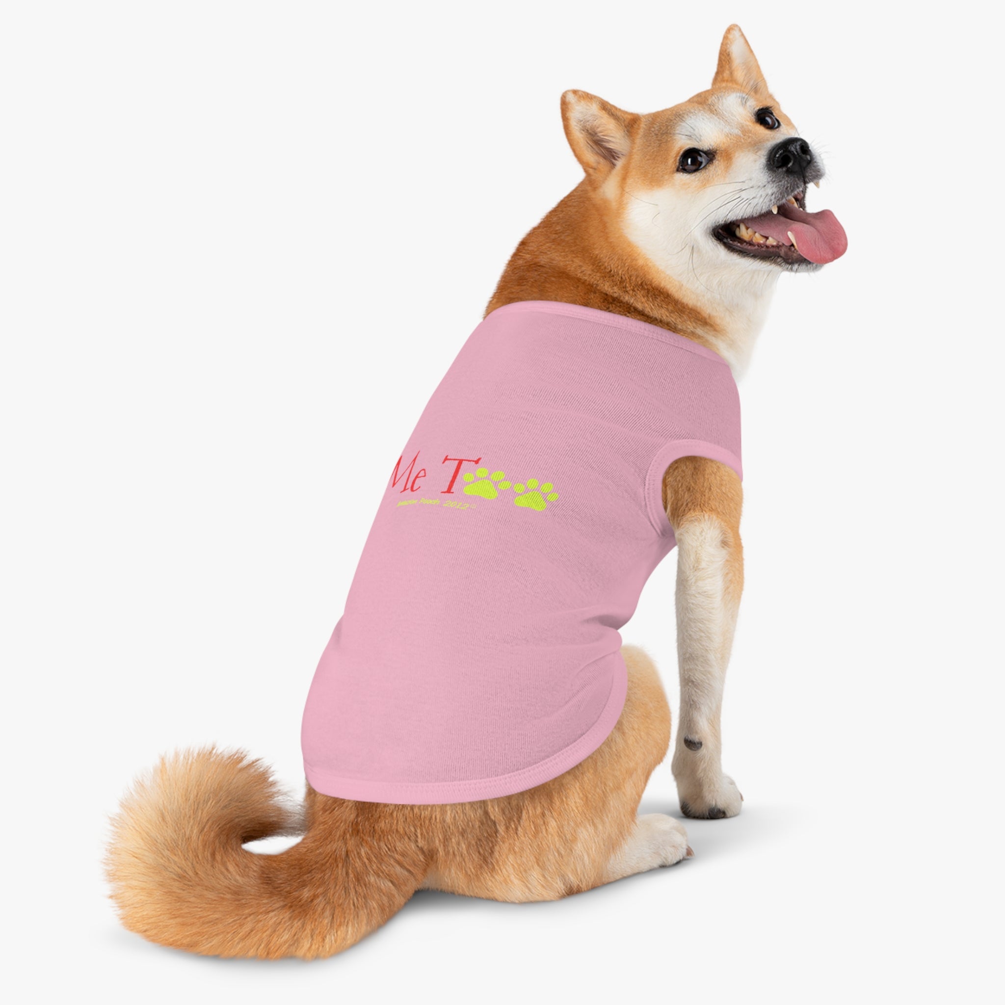 "Me Too" Doggy Tank Top — I Need Emotional Support (Pet & Parent Matching)