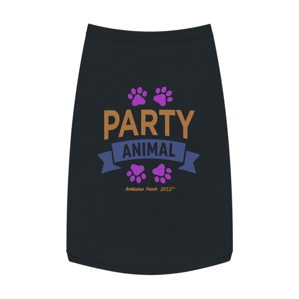 "Party Animal"  Doggy Tank Top — "Couch Potato" (Pet & Parent Matching)