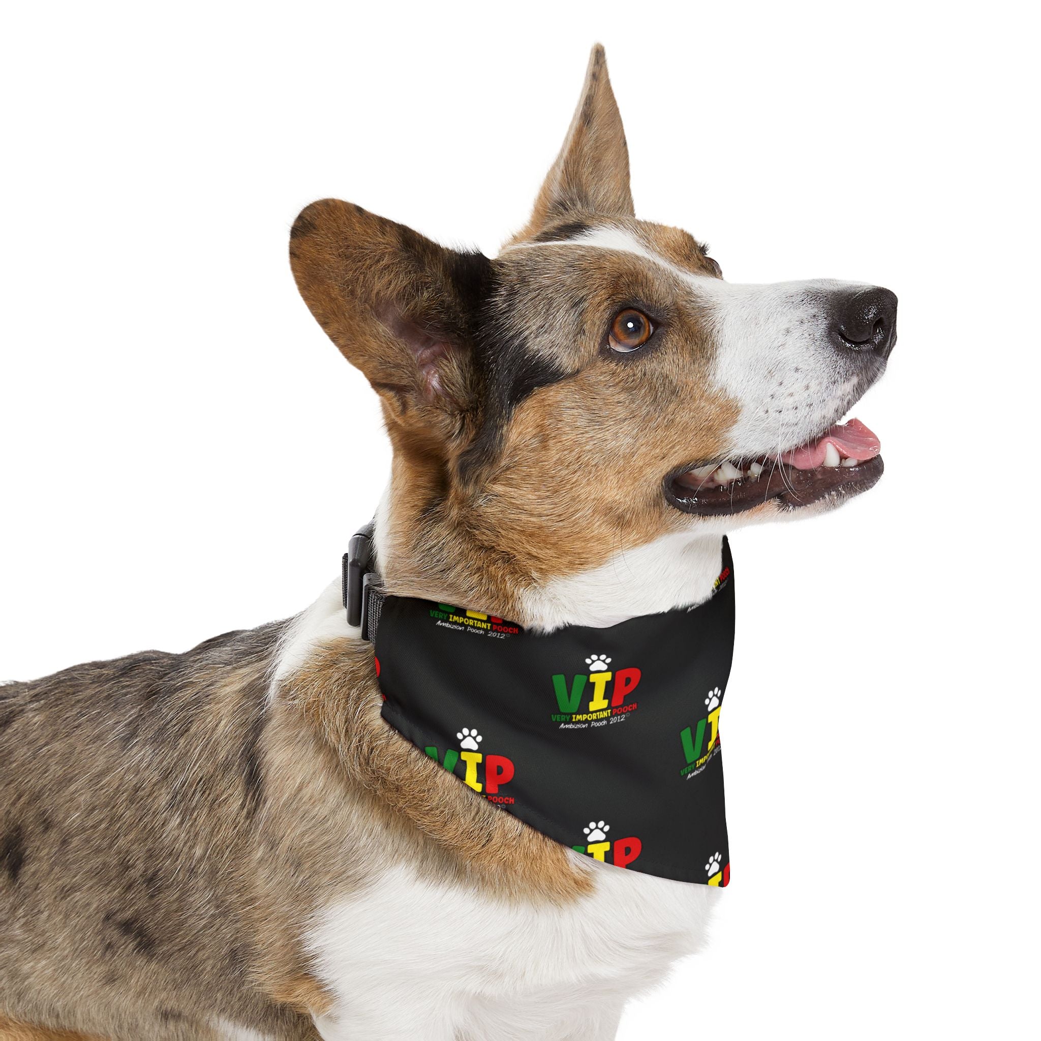 VIP Pet Bandana Collar Black