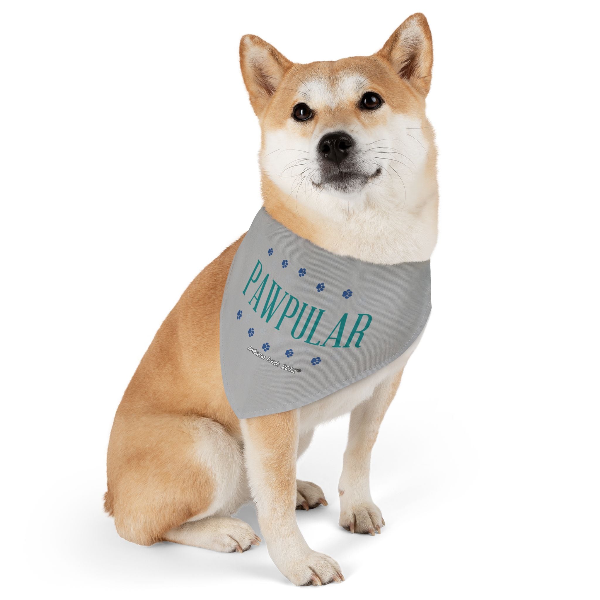 "Pawpular" Pet Bandana Collar — Doggy Parent "Invisible" Matching Pet & Parent