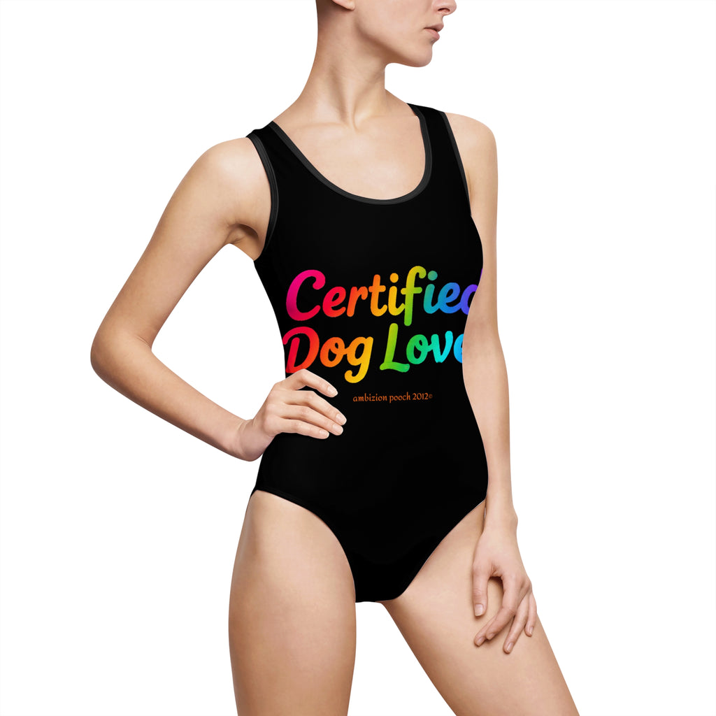 Certified Dog Lover One-Piece Swimsuit