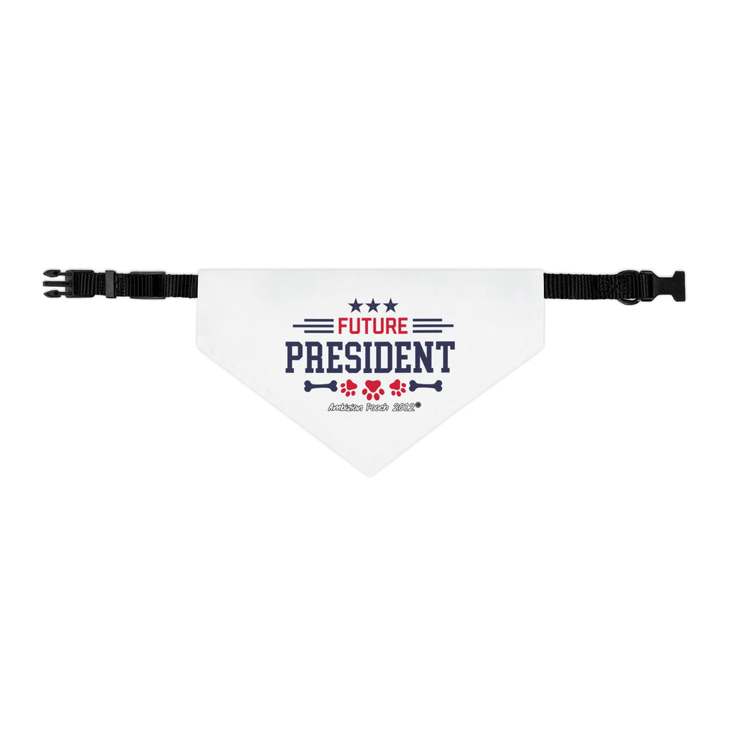 "Future President" Pet Bandana Collar — Doggy Parent "Future Vice President" Matching Pet & Parent