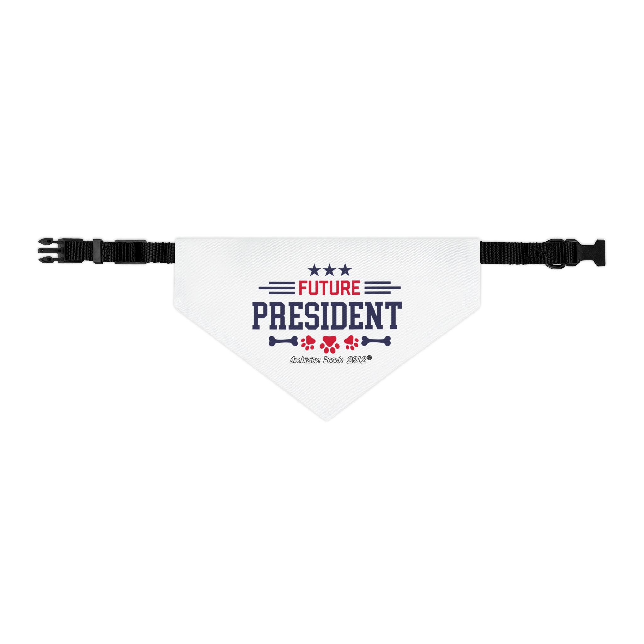 "Future President" Pet Bandana Collar — Doggy Parent "Future Vice President" Matching Pet & Parent