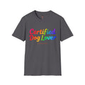 Certified Dog Lover Unisex Softstyle T-Shirt (All Dogs)