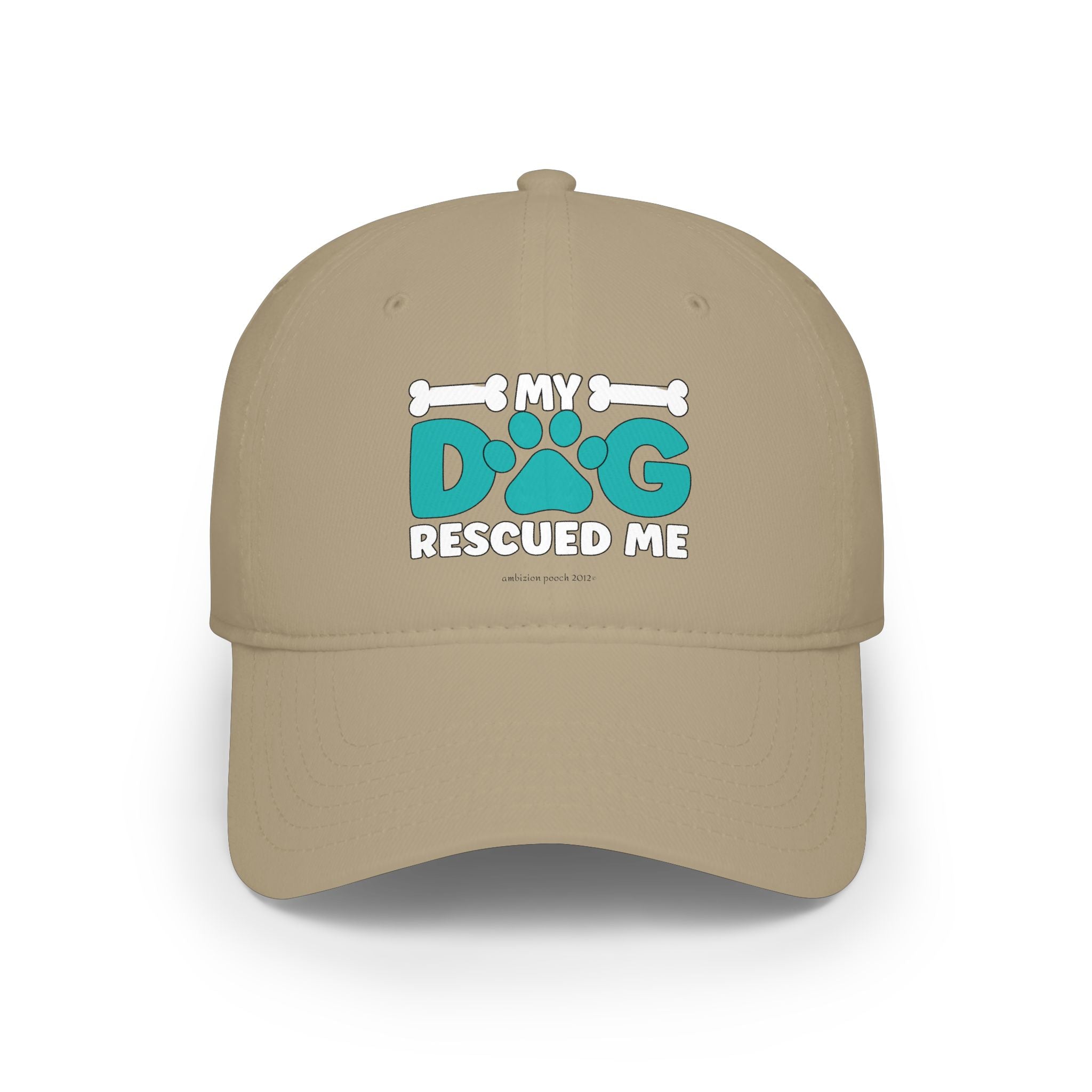My Dog Rescued Me Low Profile Baseball Cap