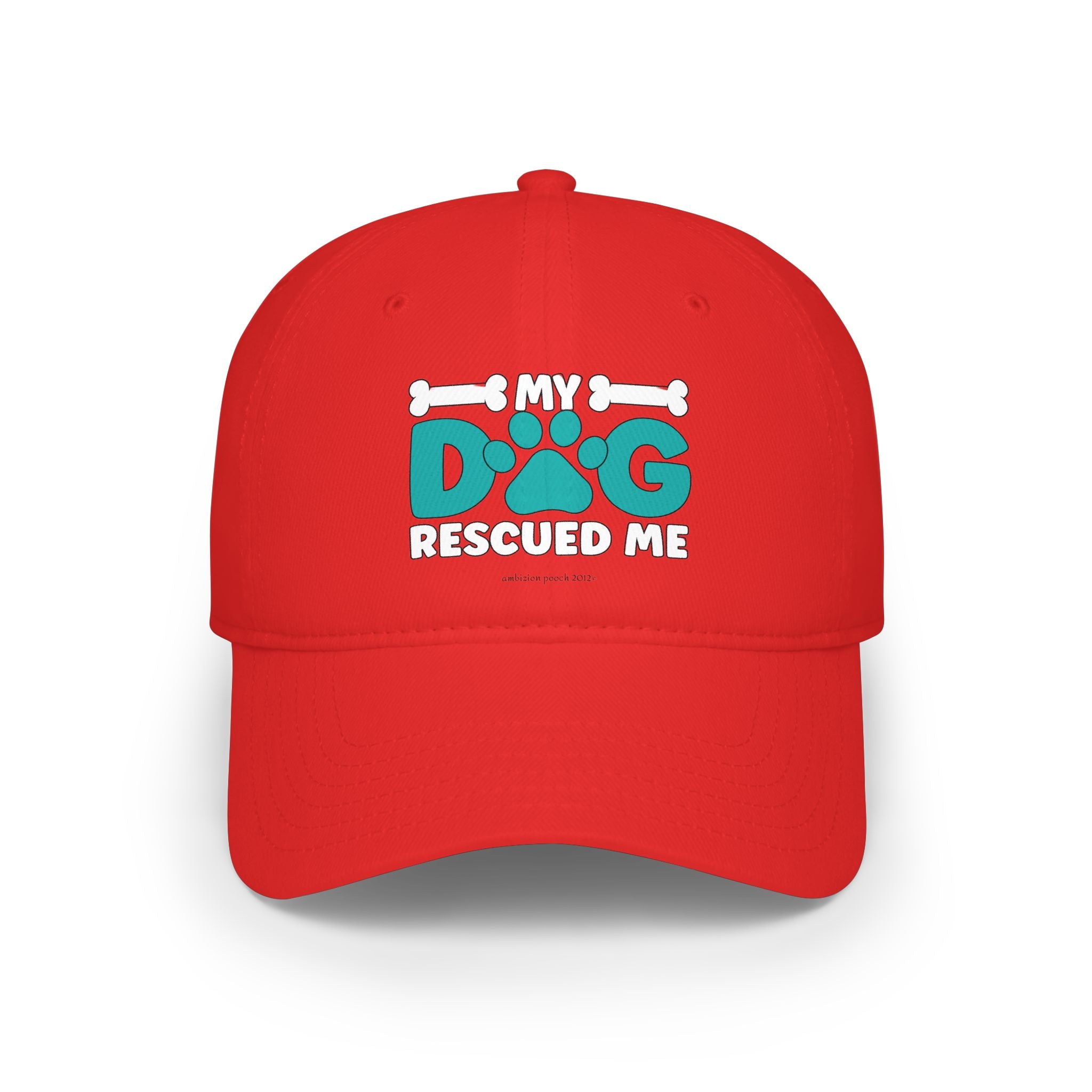 My Dog Rescued Me Low Profile Baseball Cap