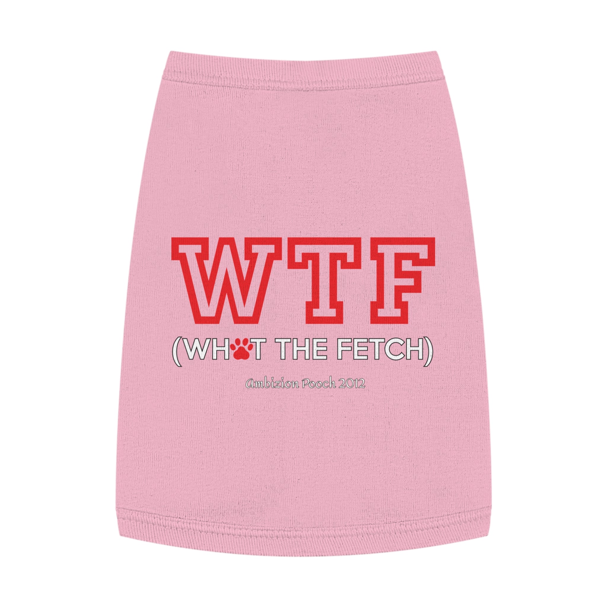 Doggy WTF Tank Top — "WTF" (Pet & Parent Matching)