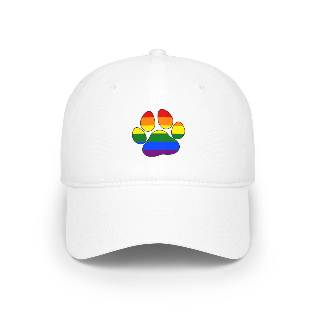 Rainbow Paw Low Profile Baseball Cap (LGBTQ)