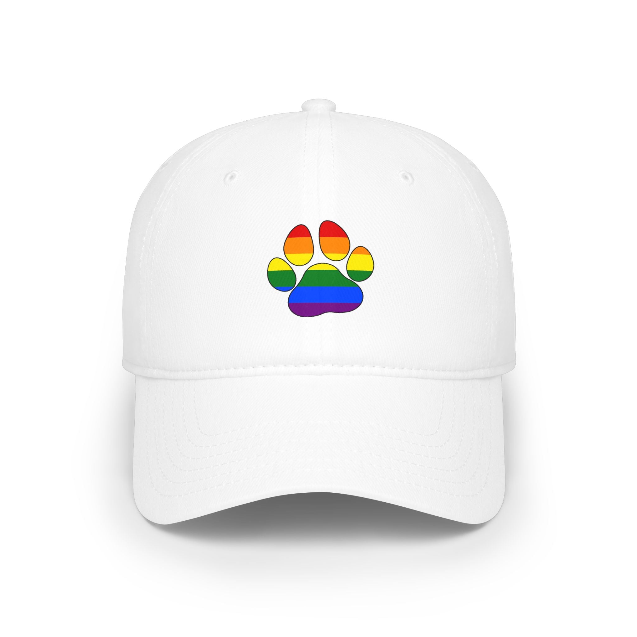Rainbow Paw Low Profile Baseball Cap (LGBTQ)