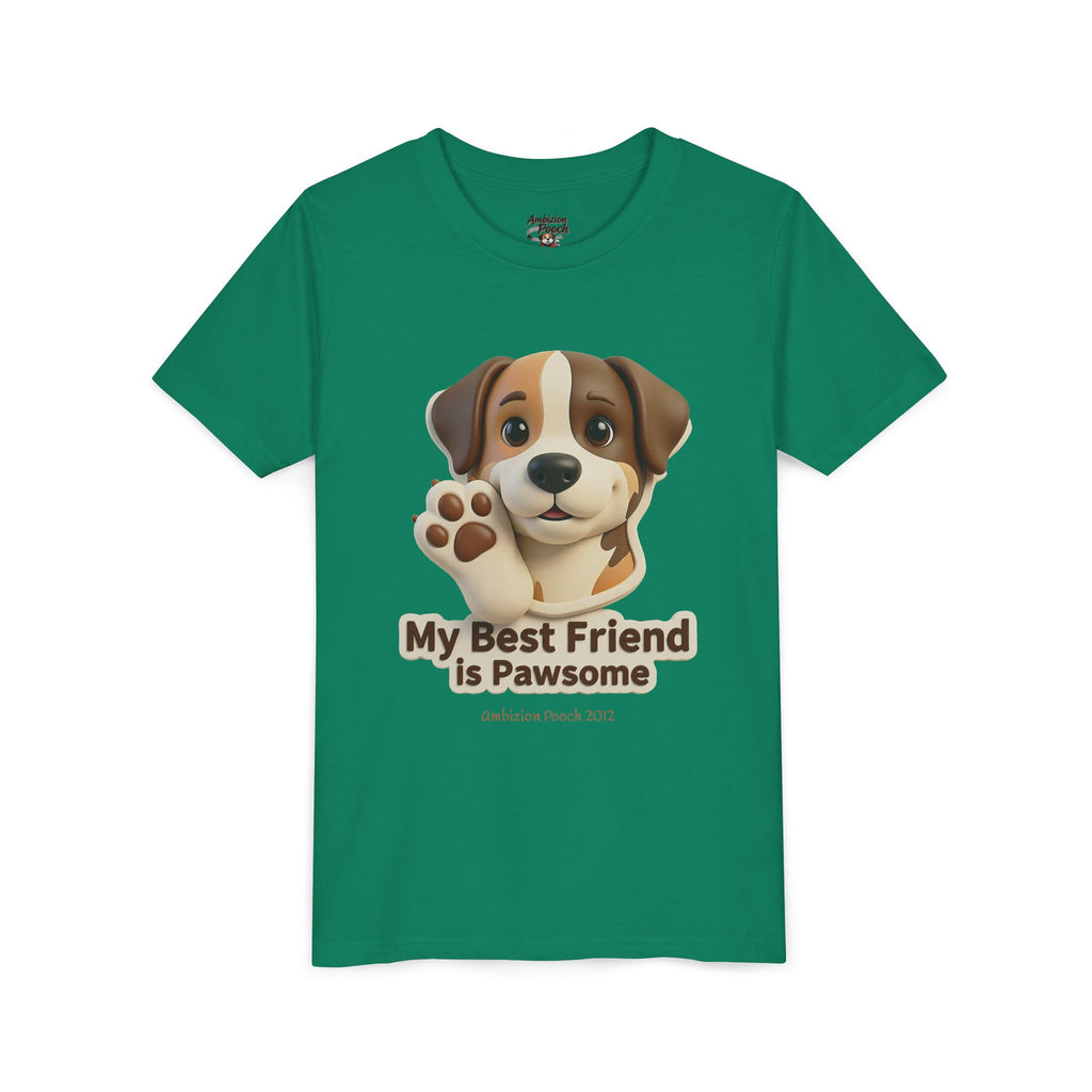 "My Best Friend is Pawsome" Kids Tee