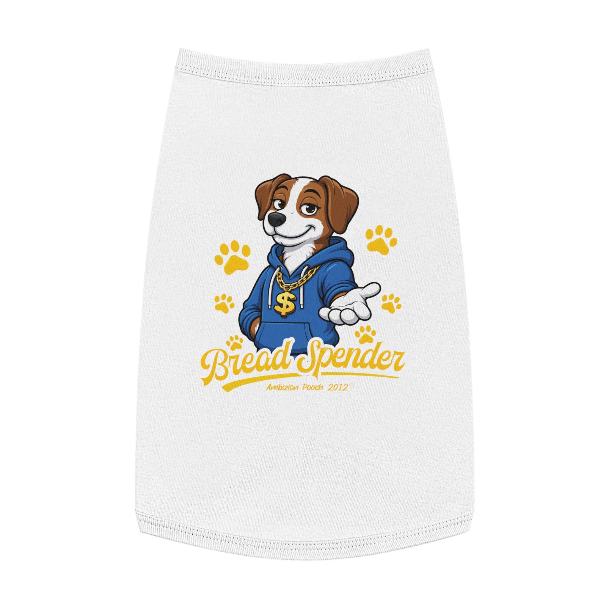 "Bread Spender" Doggy Tank Top — "Breadwinner" (Pet & Parent Matching)