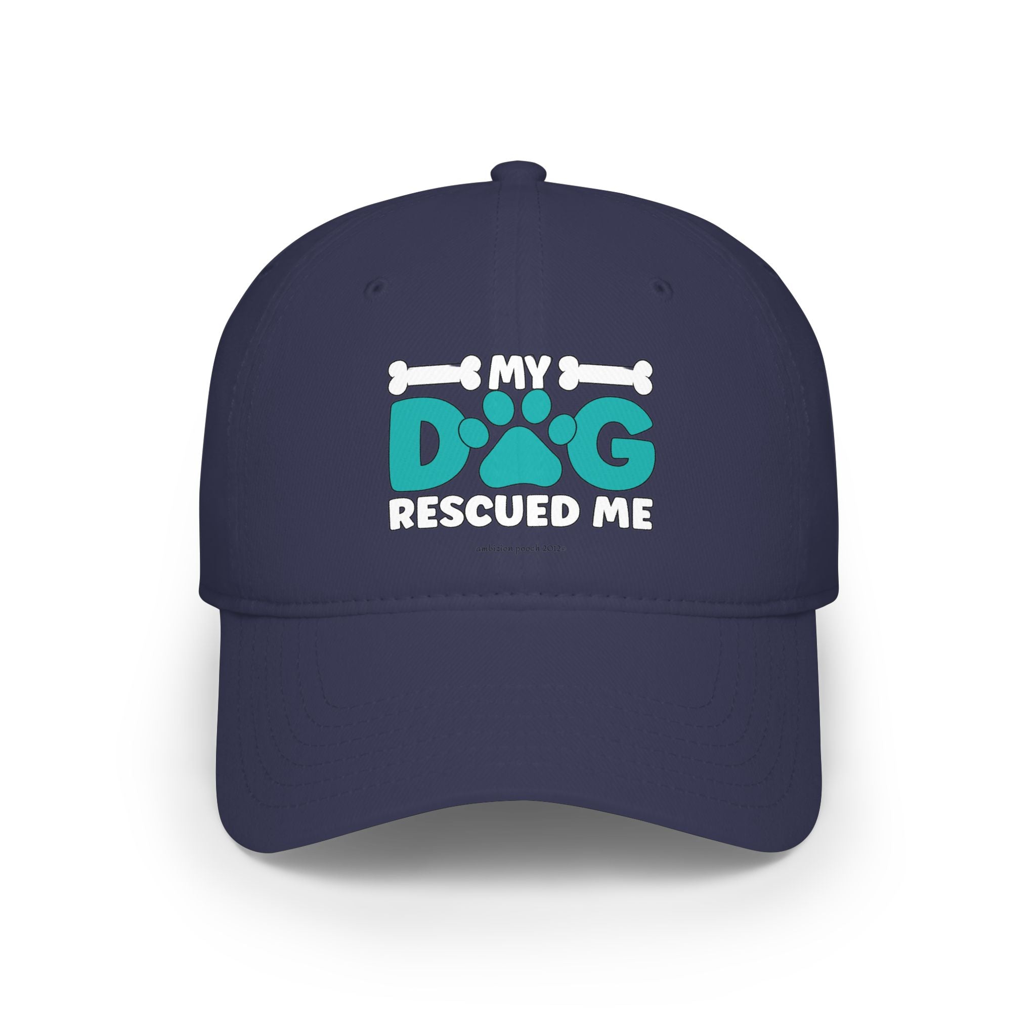 My Dog Rescued Me Low Profile Baseball Cap