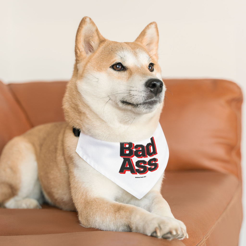 Pet Bandana Collar — Bad Ass "Bad Ass Dog Mama & Bad Ass Dog Dad" Matching Pet & Parent
