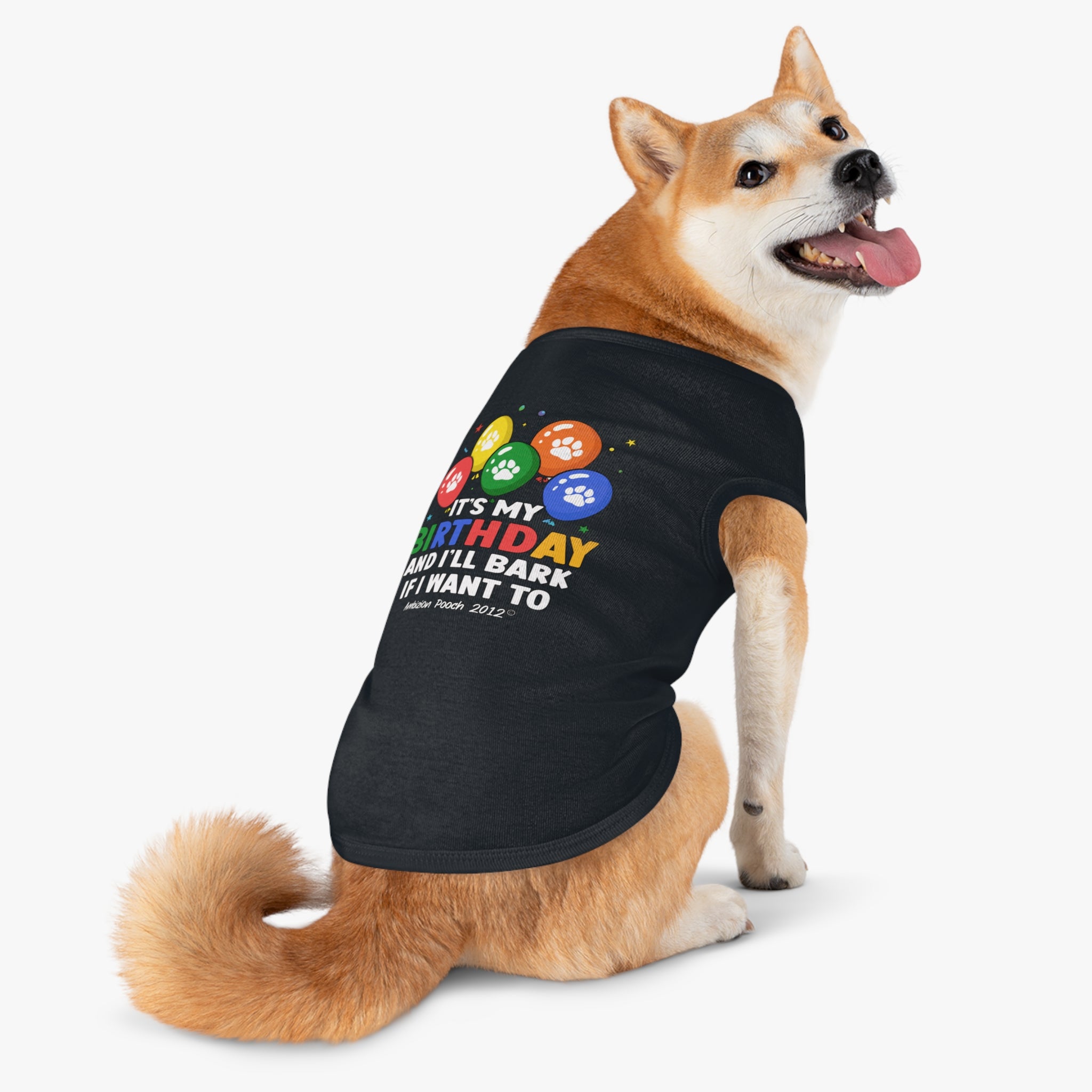 It's My Birthday and I'll Bark if I Want To Doggy Tank Top