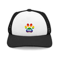 PRIDE Trucker Doggy Hat - Retro Embroidered Foam Cap for Dogs