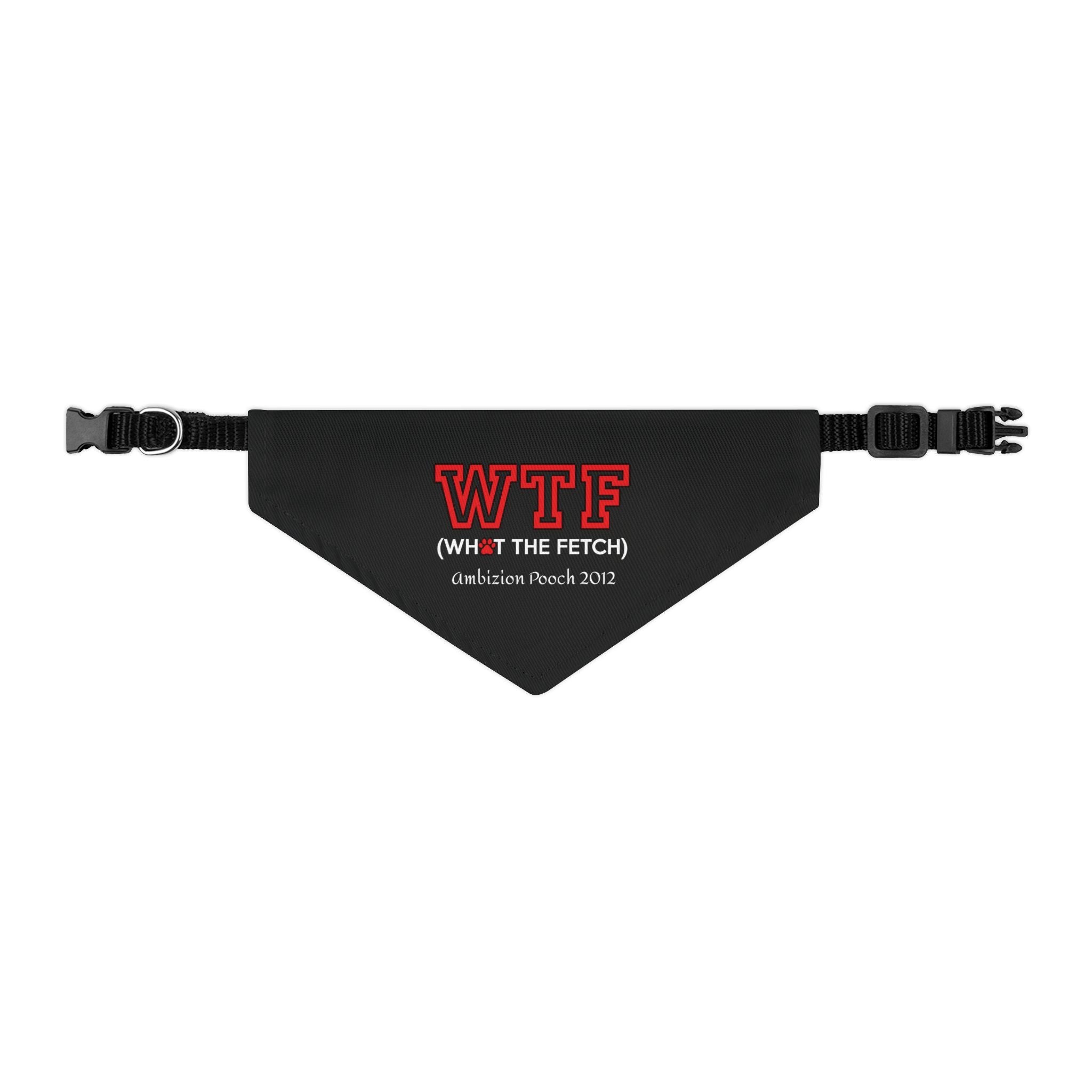 "WTF" Pet Bandana Collar — Doggy Parent "WTF" Matching Pet & Parent
