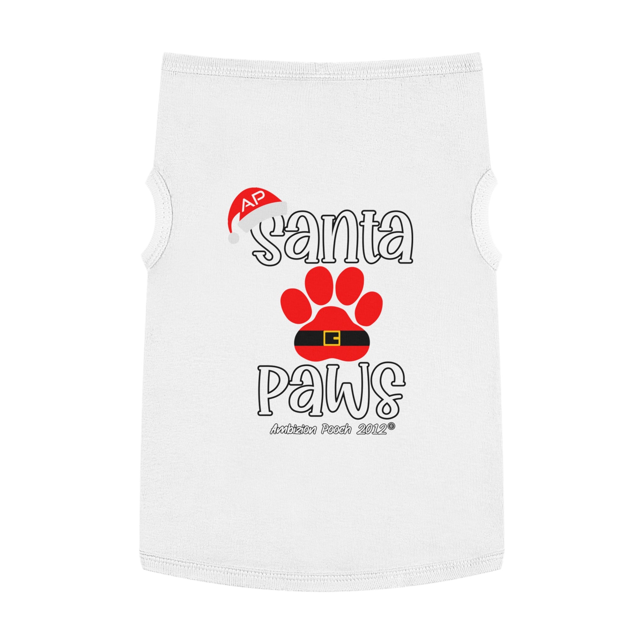 "Santa Paws" Christmas Doggy Tank Top