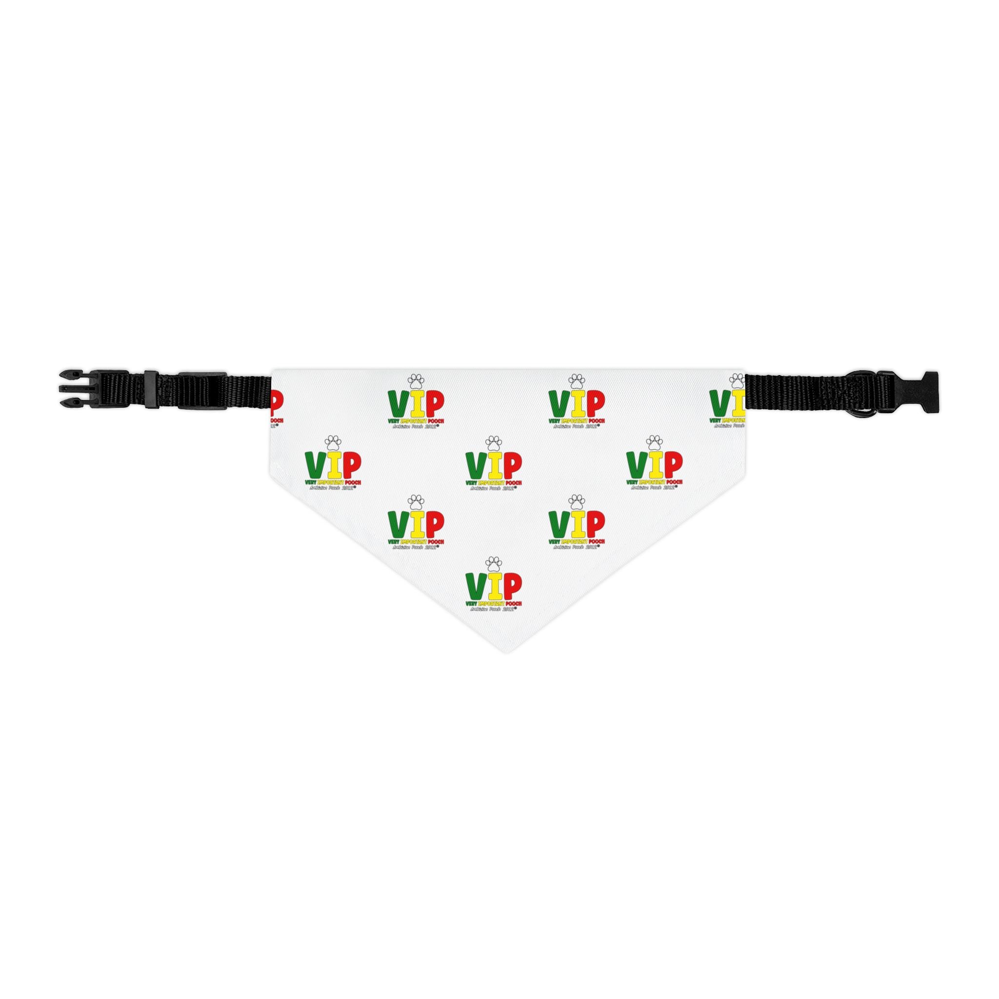 VIP Pet Bandana Collar White