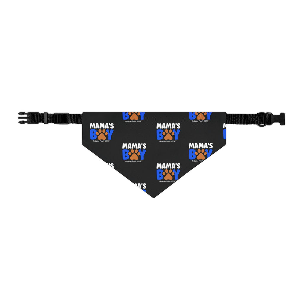 Mama's Boy Pet Bandana Collar White