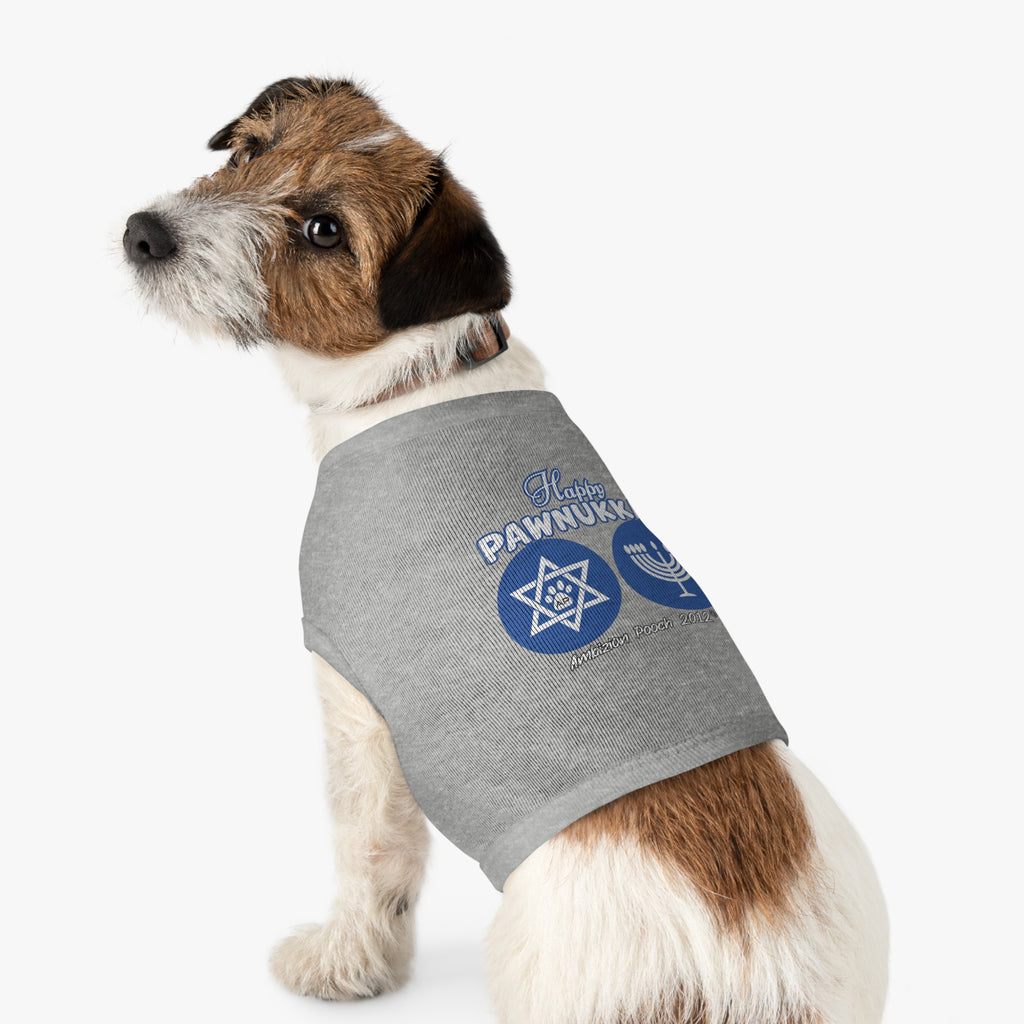 "Happy Pawnukkah" Hannukah Doggy Tank Top