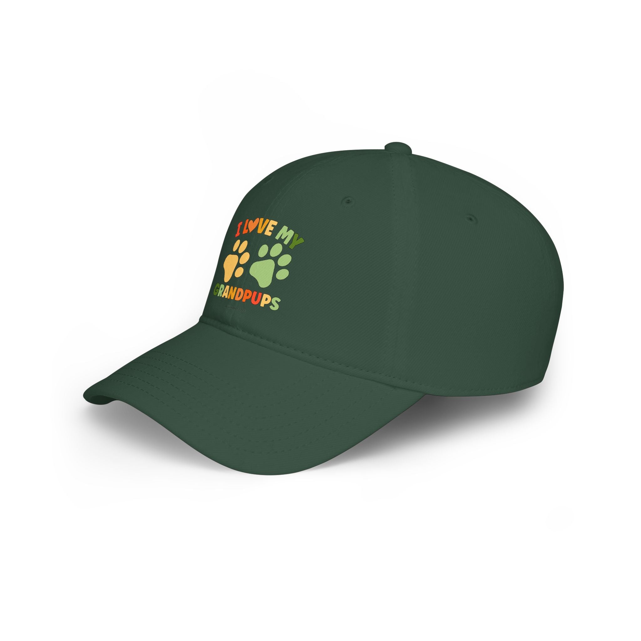 I Love My Grandpups Low Profile Baseball Cap