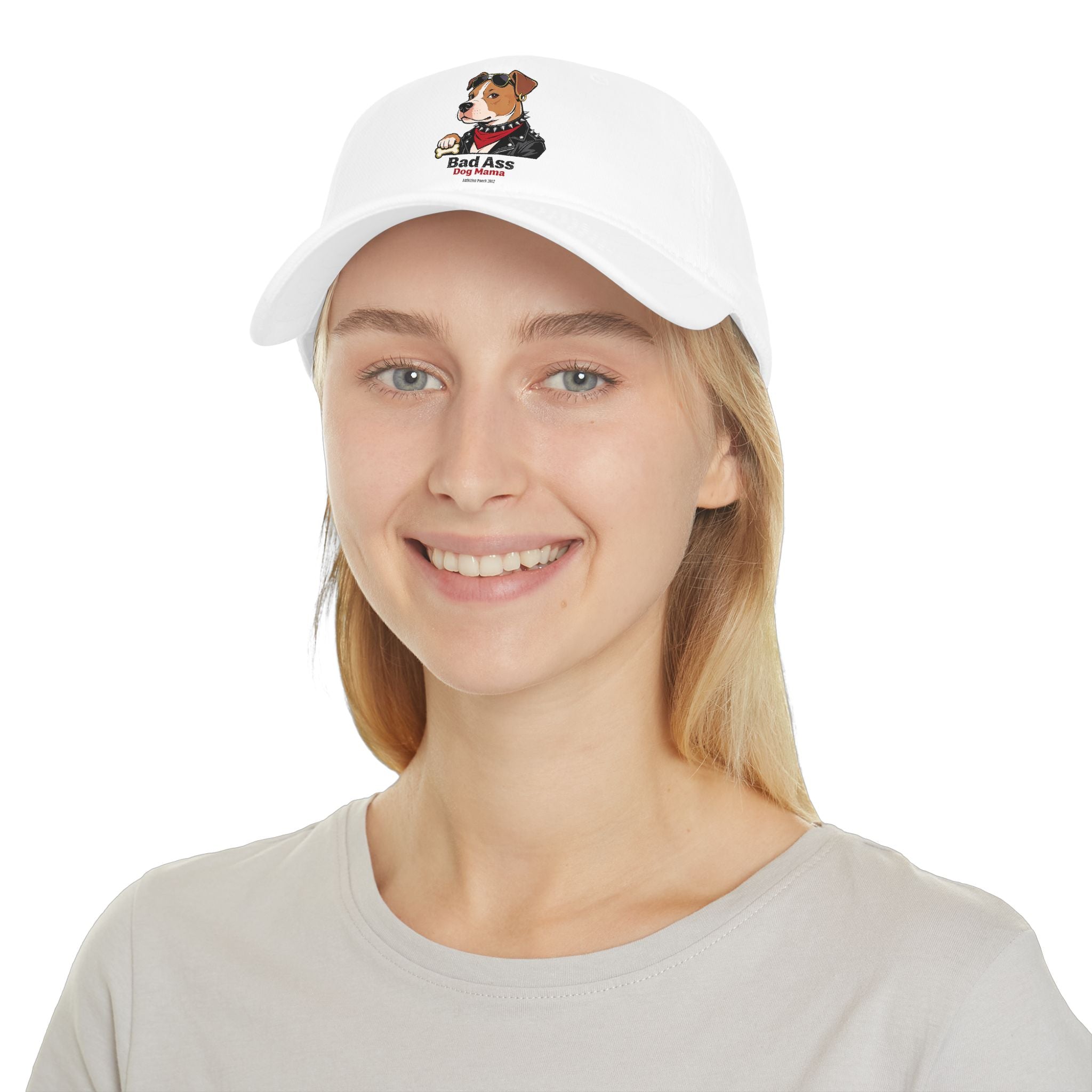 Bad Ass Dog Mama Low Profile Baseball Cap