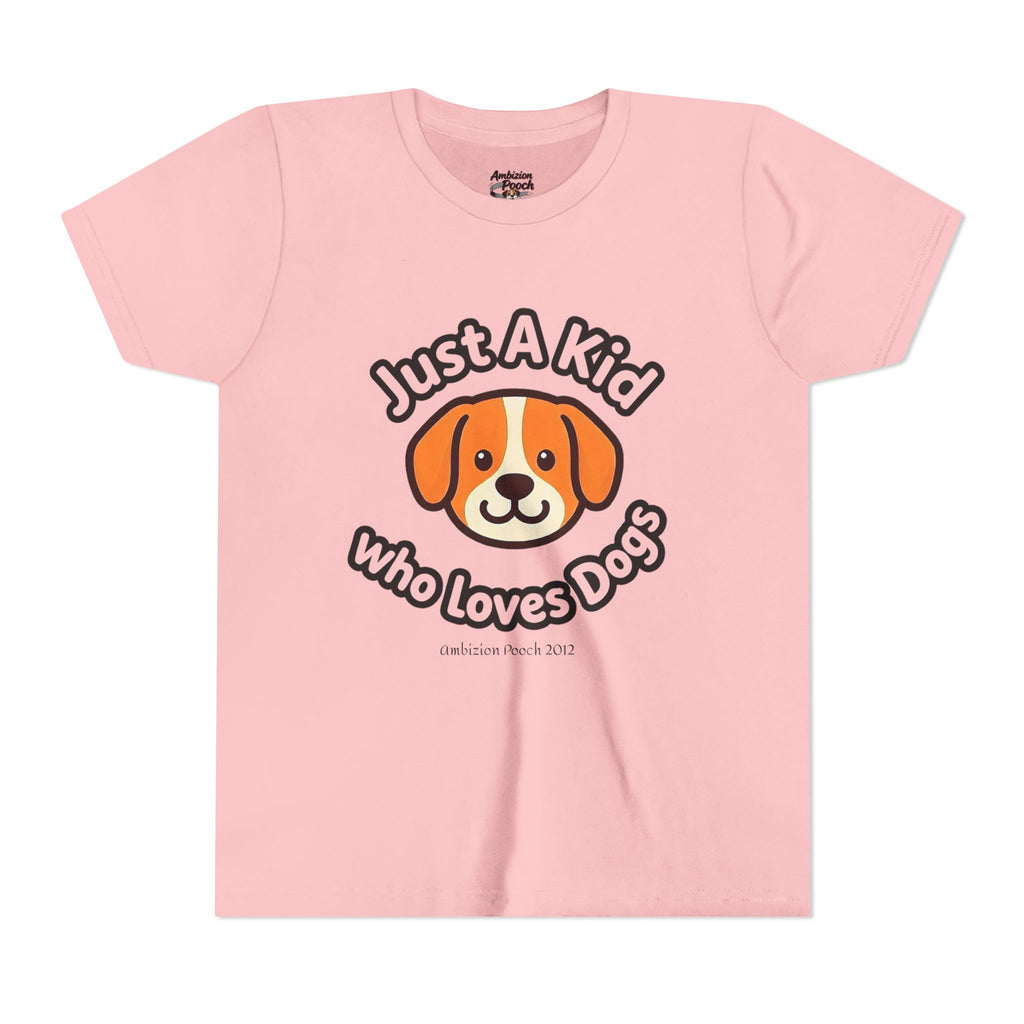 "Just A Kid Who Loves Dogs" Kids Tee