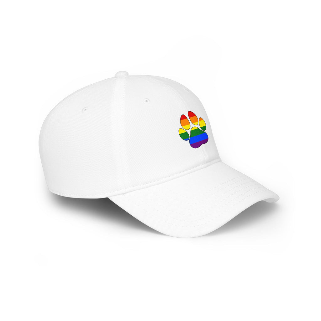 Rainbow Paw Low Profile Baseball Cap (LGBTQ)