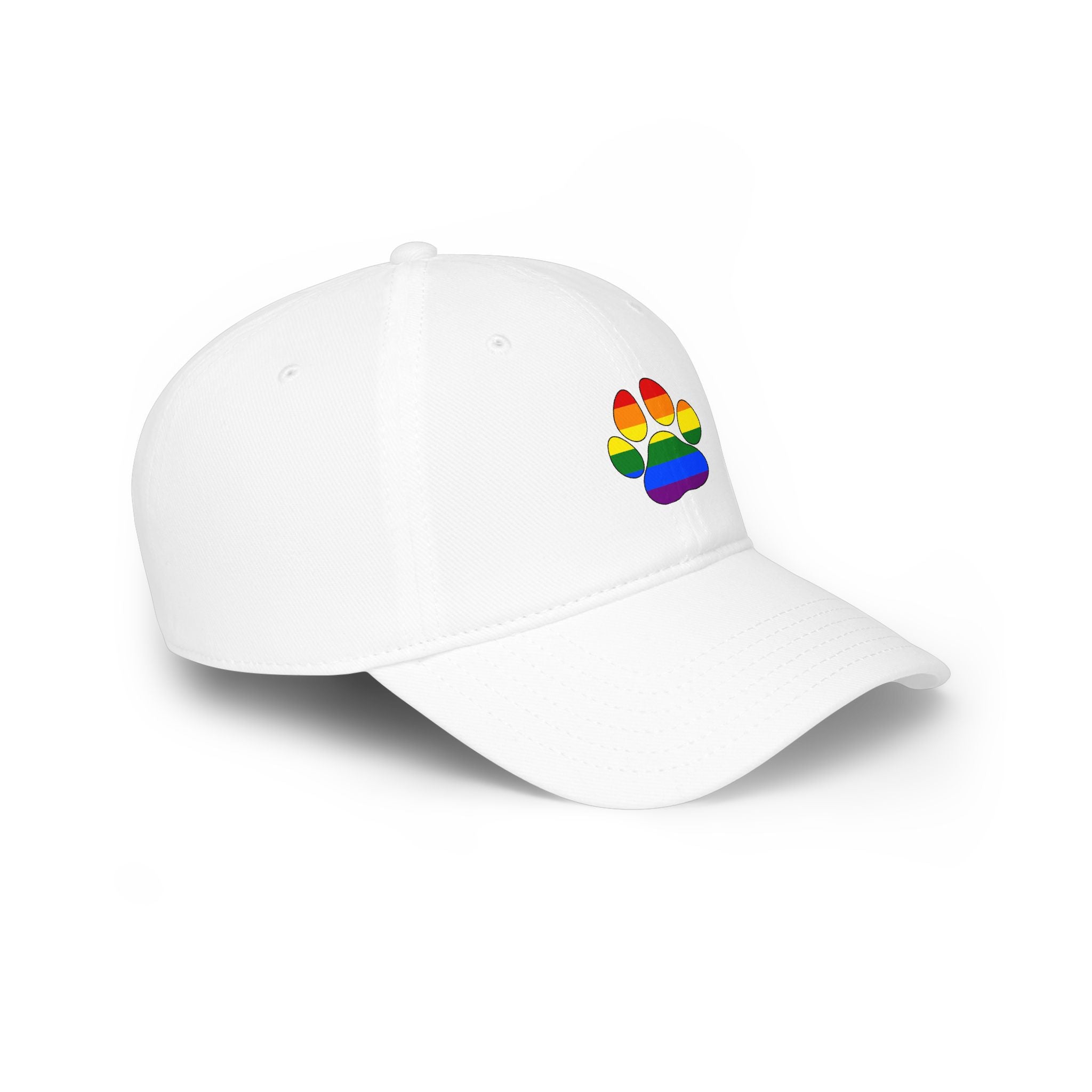 Rainbow Paw Low Profile Baseball Cap (LGBTQ)