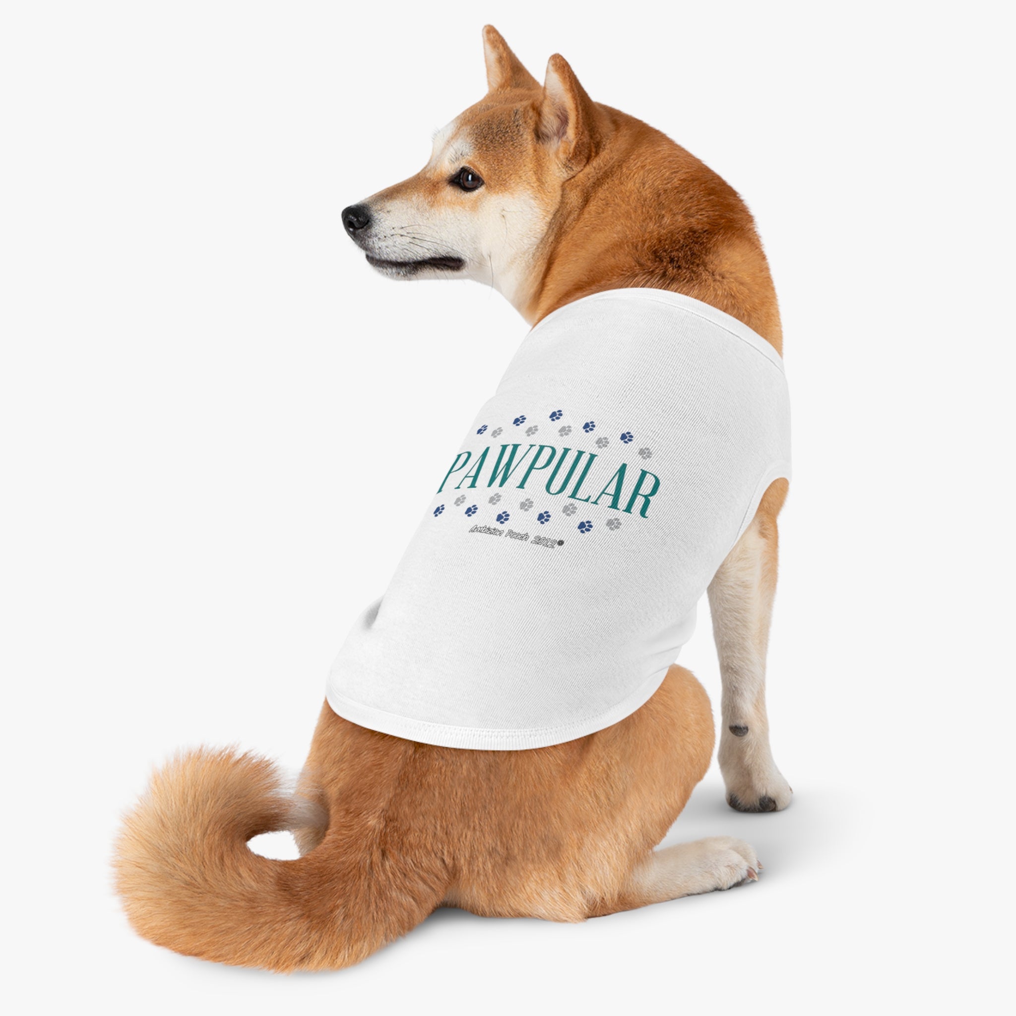 "Pawpular" Doggy Tank Top — "Invisible" (Pet & Parent Matching)