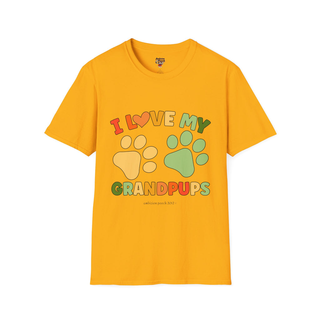I Love My Grandpups Unisex Softstyle T-Shirt
